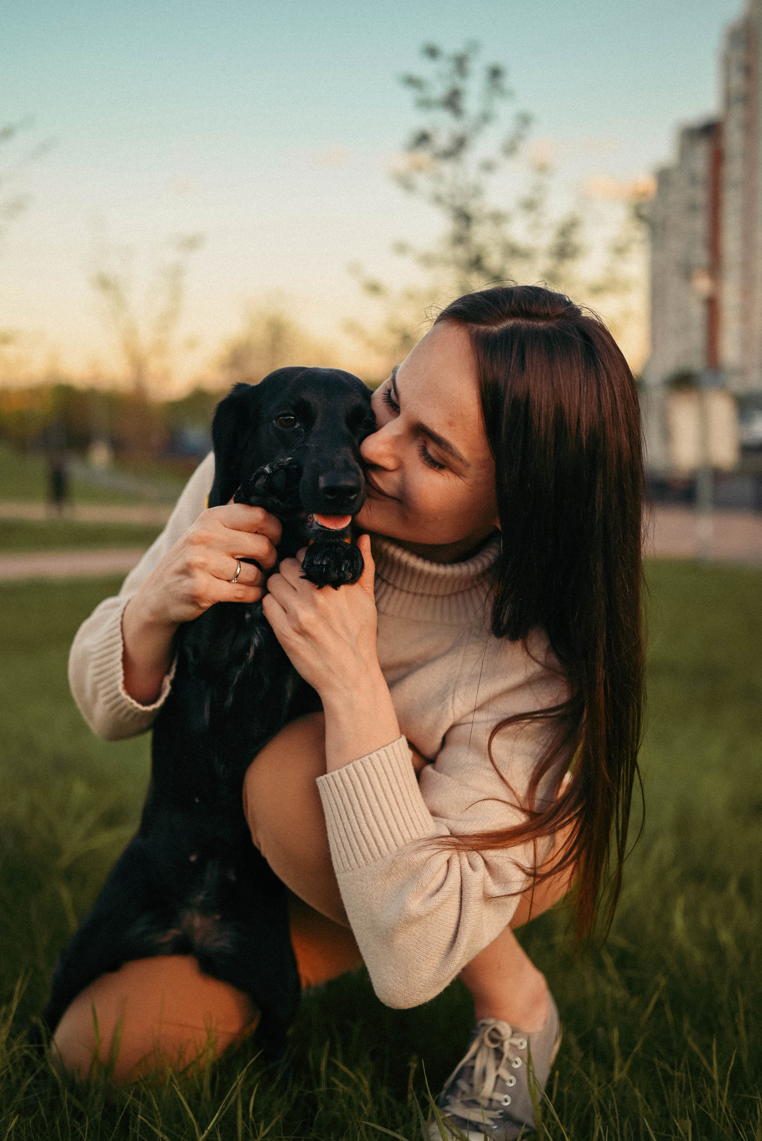 Прогулка с пушистым другом. Семейный фотограф в Москве Люберцах Ирина Вронская