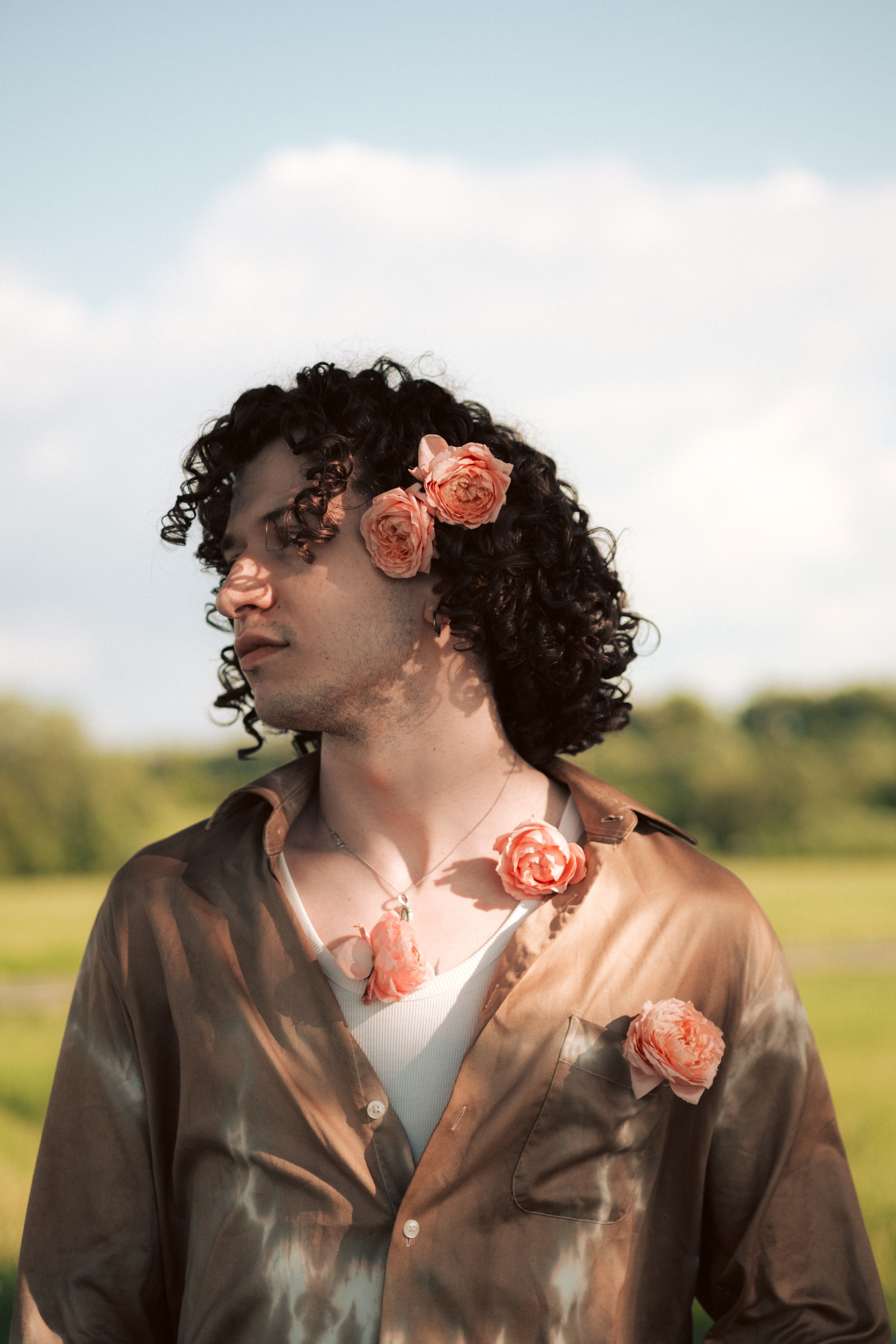 Костя. Съёмка с цветами в поле. Lickord