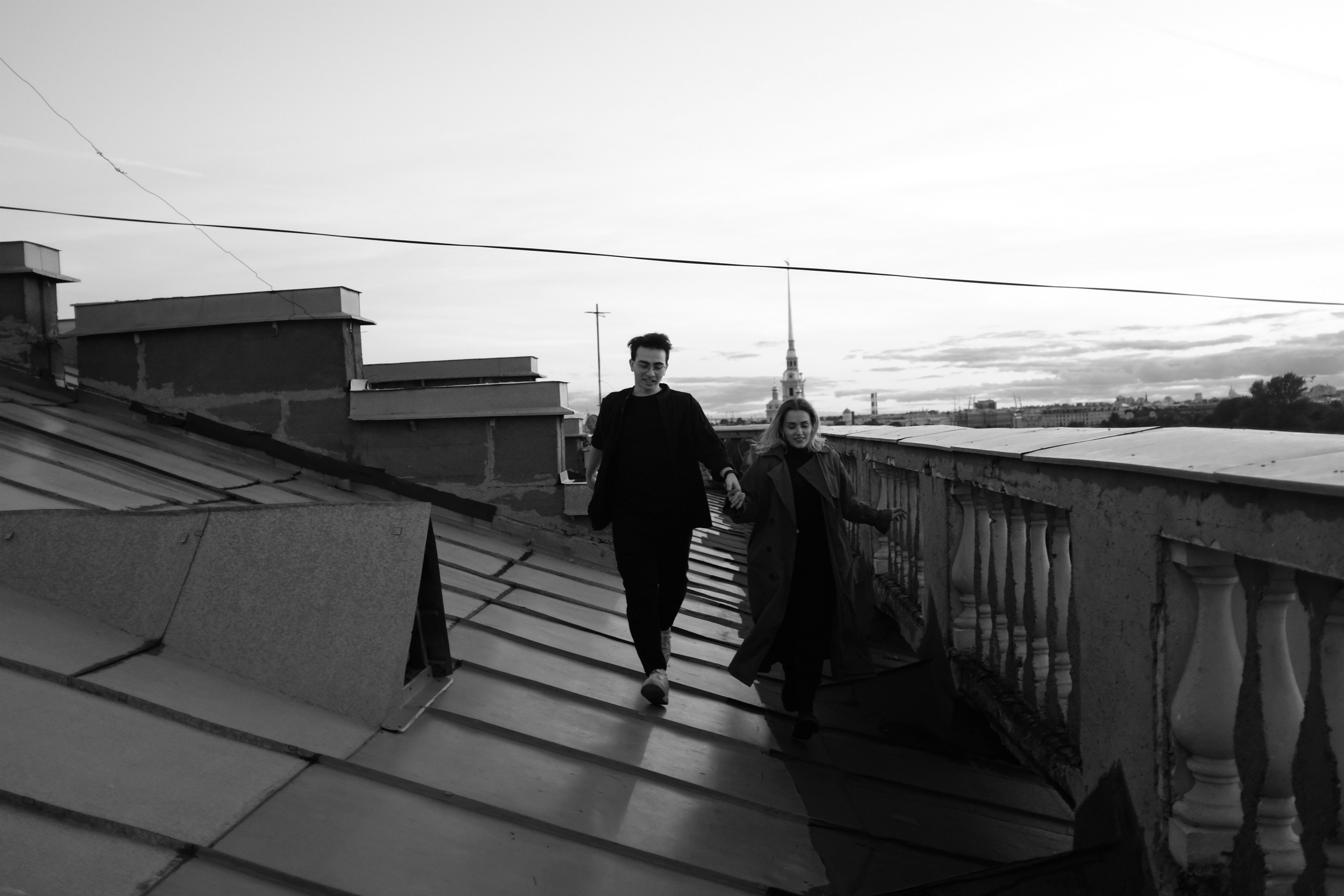 Над антеннами и проводами (Свадьба Ромы и Саши: Объект охраняется). Wed Photographers 📷 Saint Petersburg