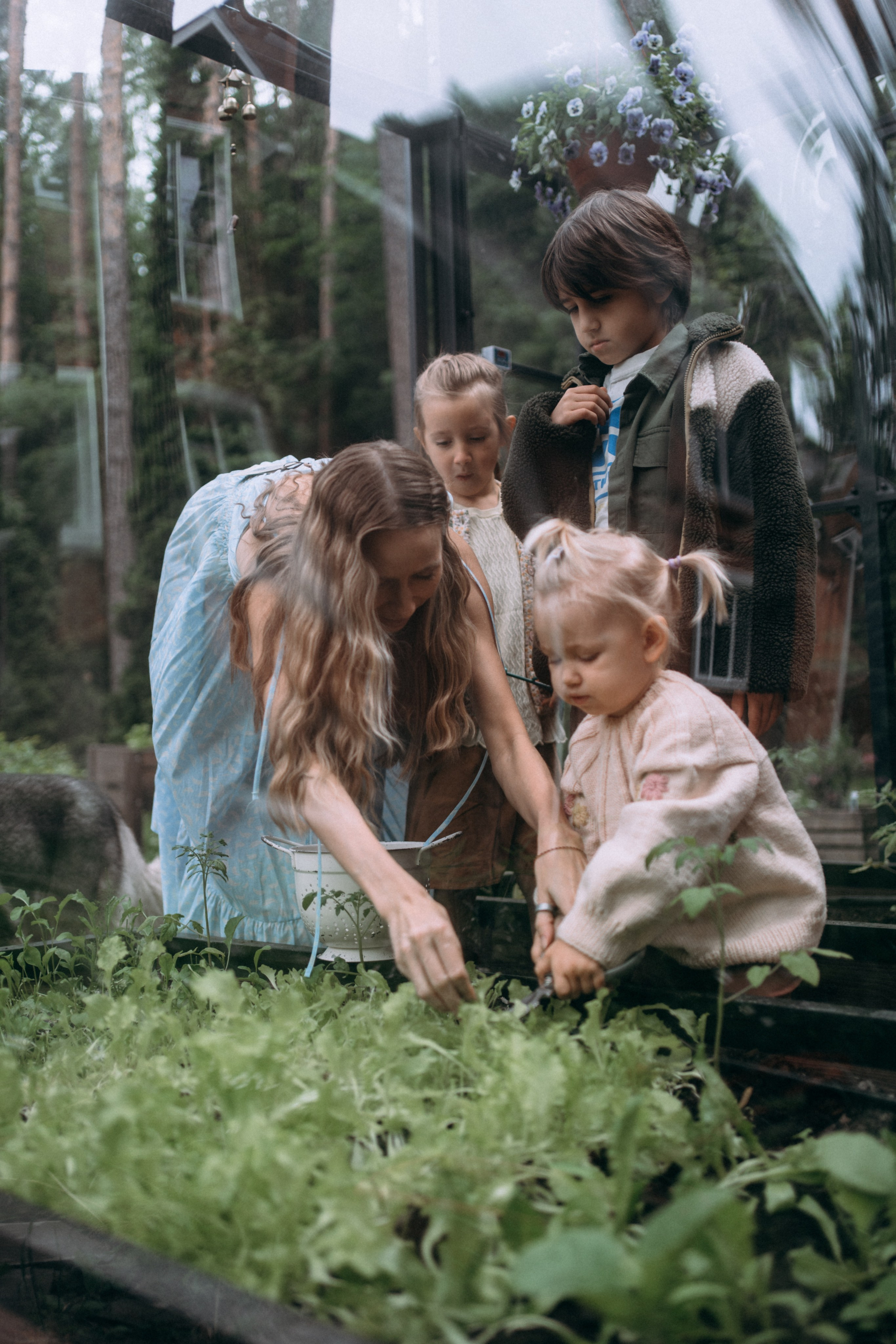Дети. Курицы. Теплица. СТИЛЬ. Семейный и детский фотограф и видеограф в Москве, Серпухове и Тарусе Валерия Сорокина