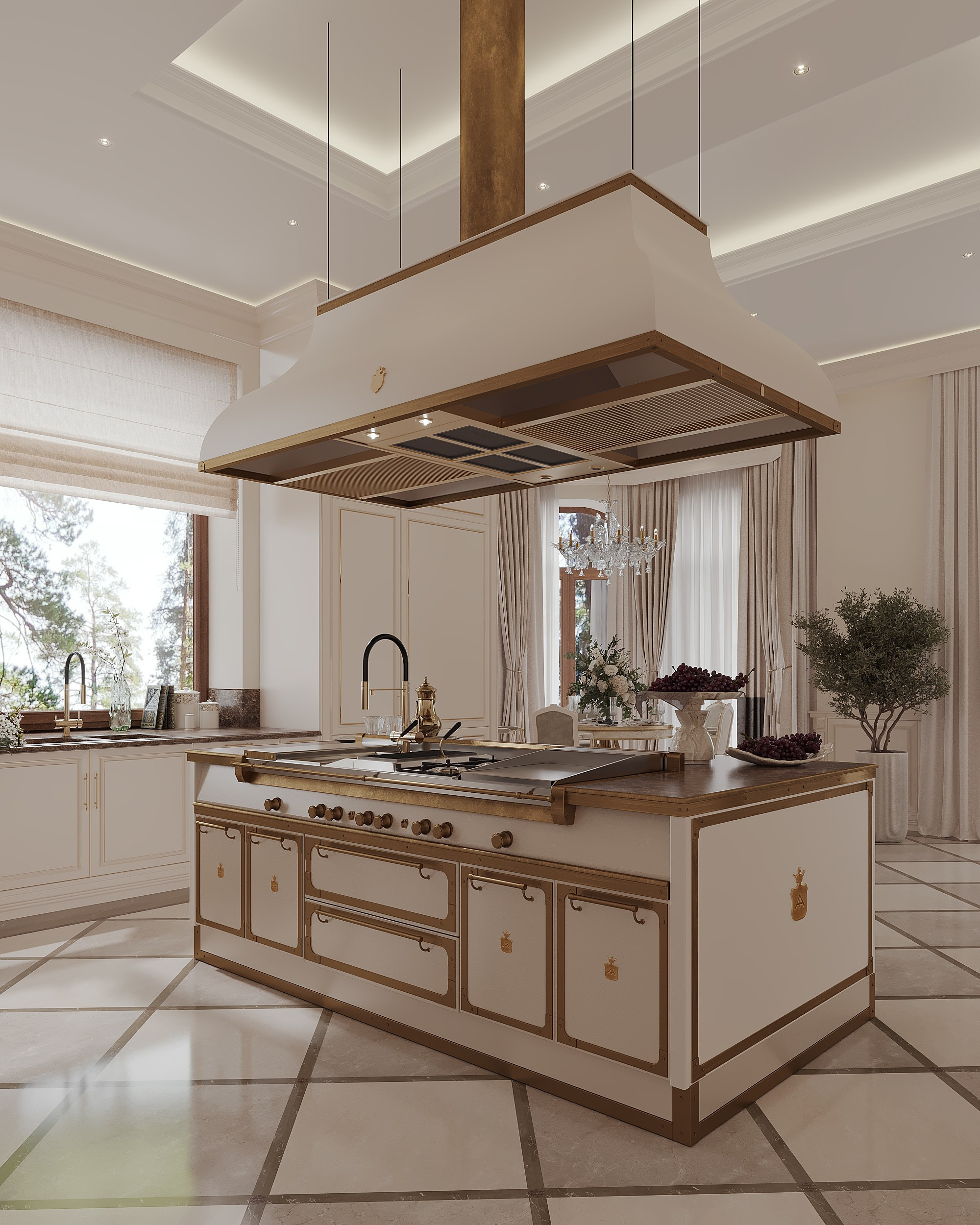 Классика 370 м². 3Д-Визуализация Наталья Макогонова