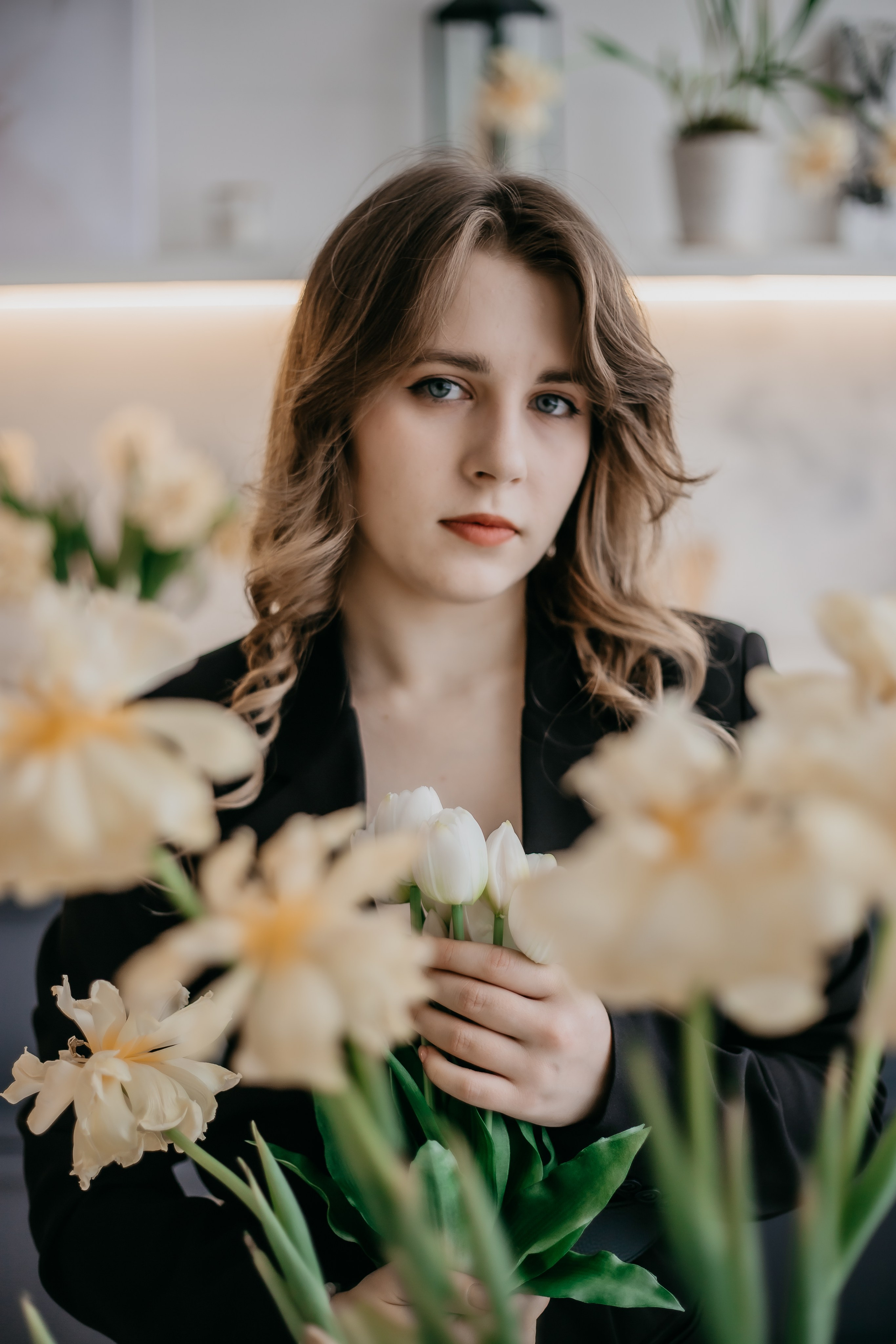 Ангелина. Тюльпаны. Фотограф Регина Крикунова г. Красноярск