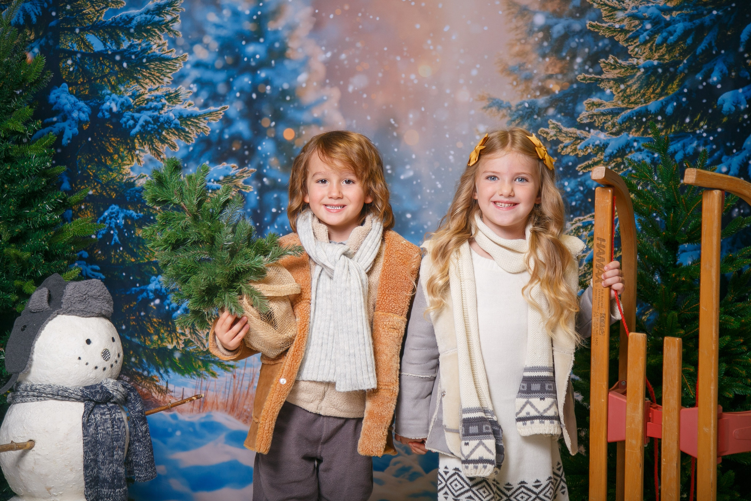 Зимний лес. Детская фотостудия Москва