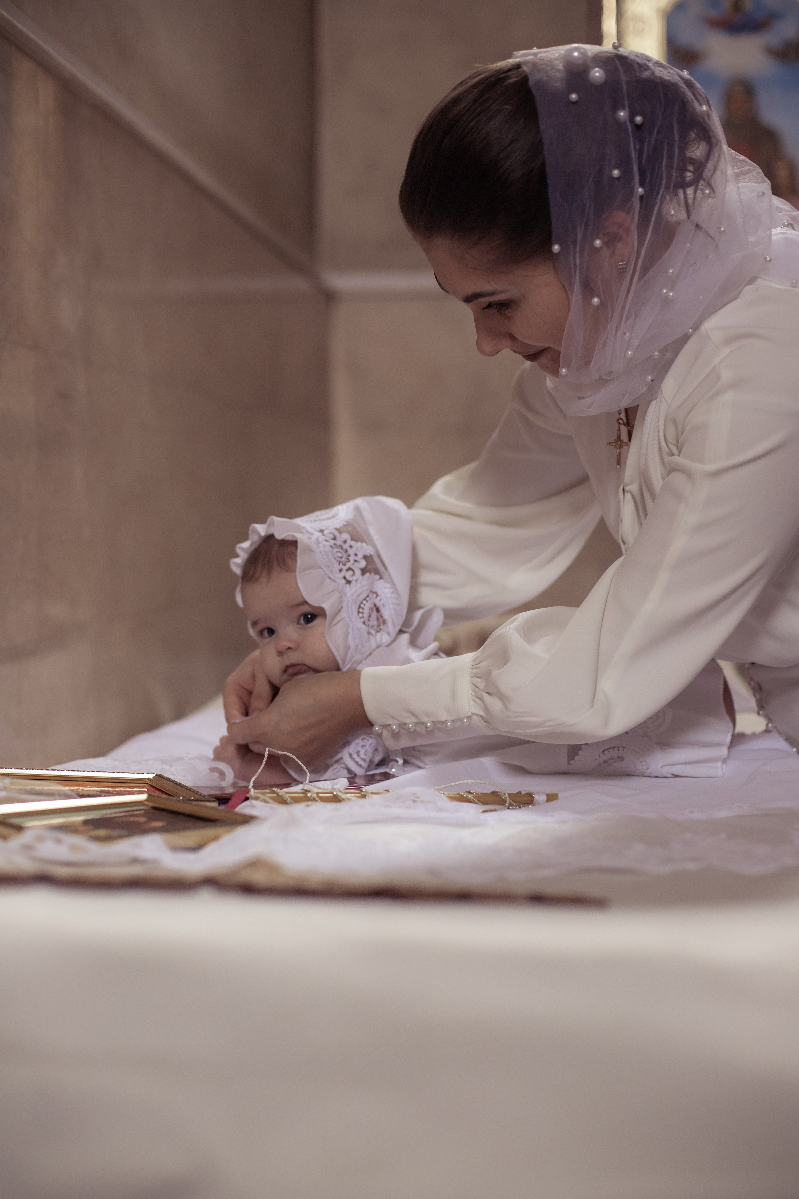 Таинство малышки Киры (храм Александра Невского п.Совхозный Славянск-на-Кубани). Фотограф в Северском районе| г. Краснодар Алена Заливчая