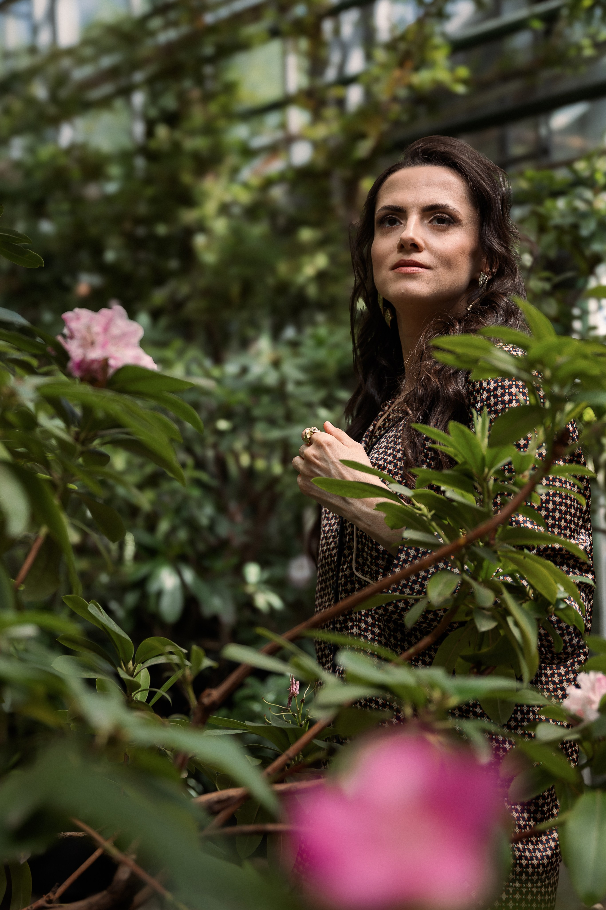 В оранжерее Ботанического сада. Семейный, женский фотограф Москве Лиза Лутцева