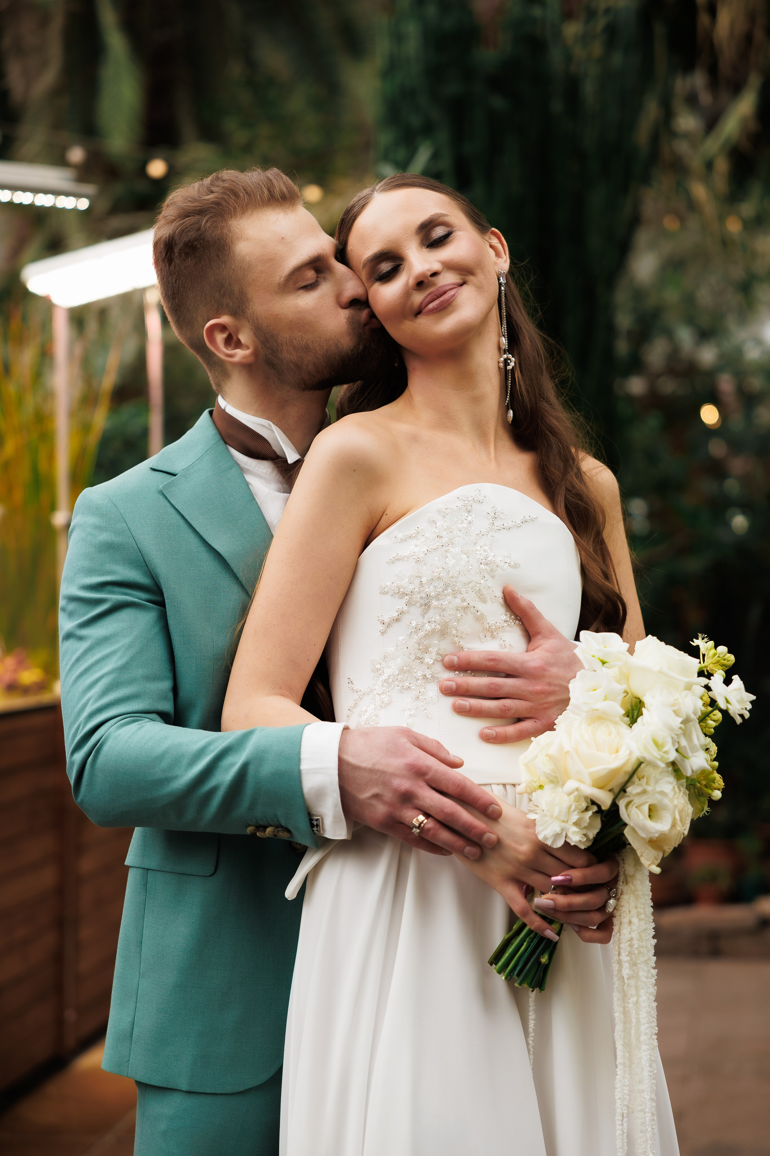 Свадебная прогулка в оранжерее. Питер. Свадебный и семейный фотограф в Москве Красинская Мария