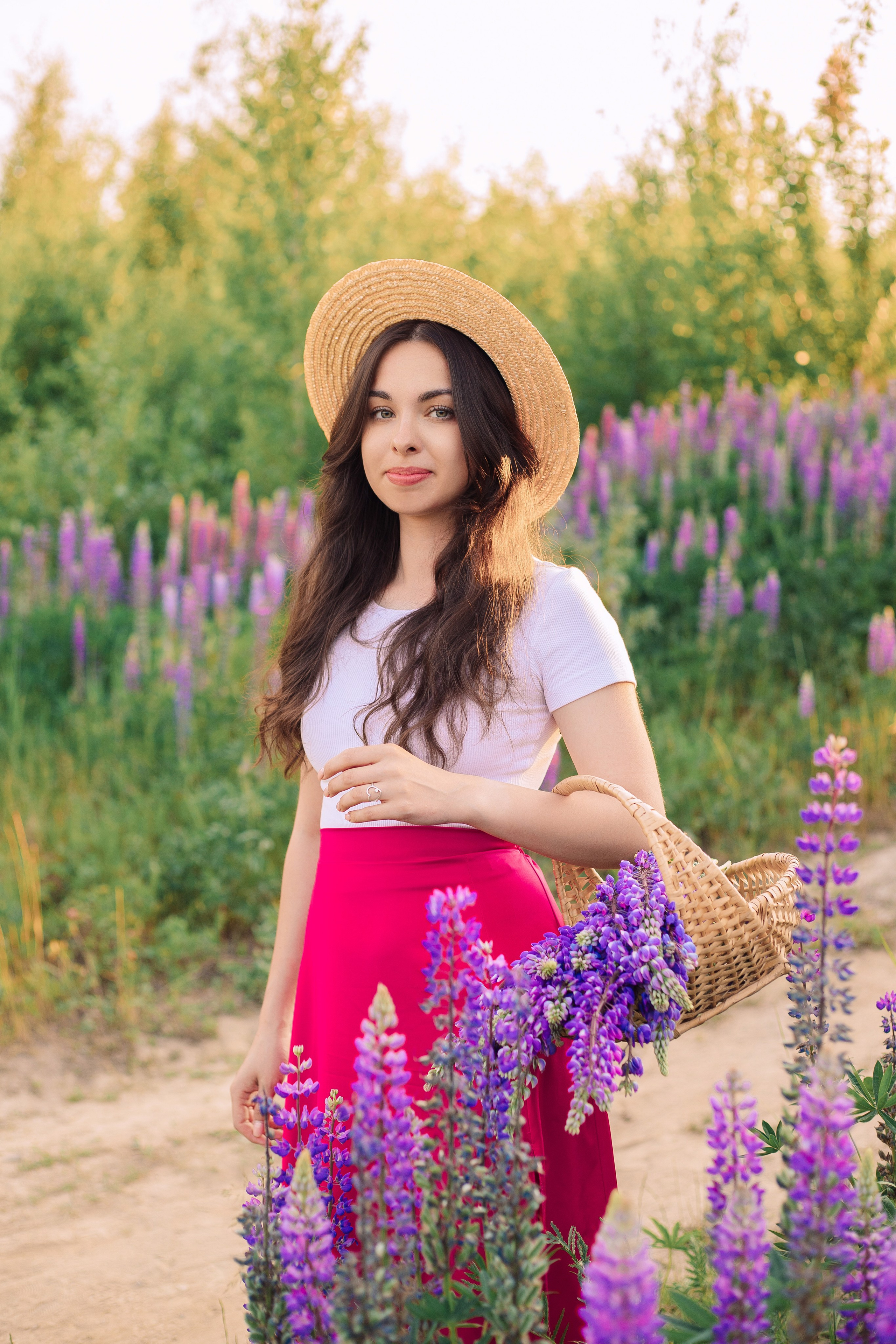 Индивидуальная фотосессия в люпинах. Фотограф в Санкт-Петербурге, Анна Скворцова