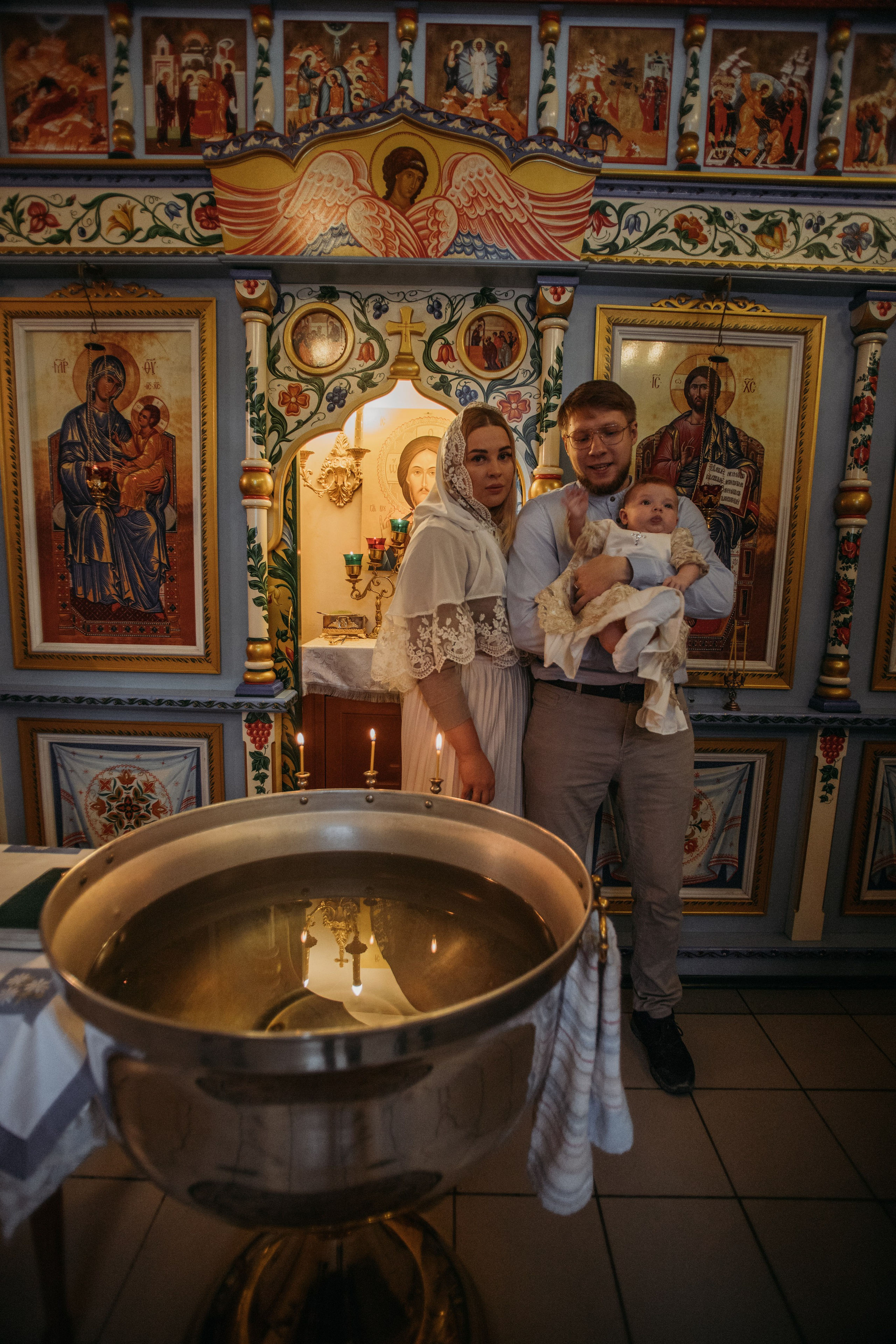 Крещение Аглаи. Венера Гайн. Репортажный фотограф  Тюмень. Обучение фотографии с 0