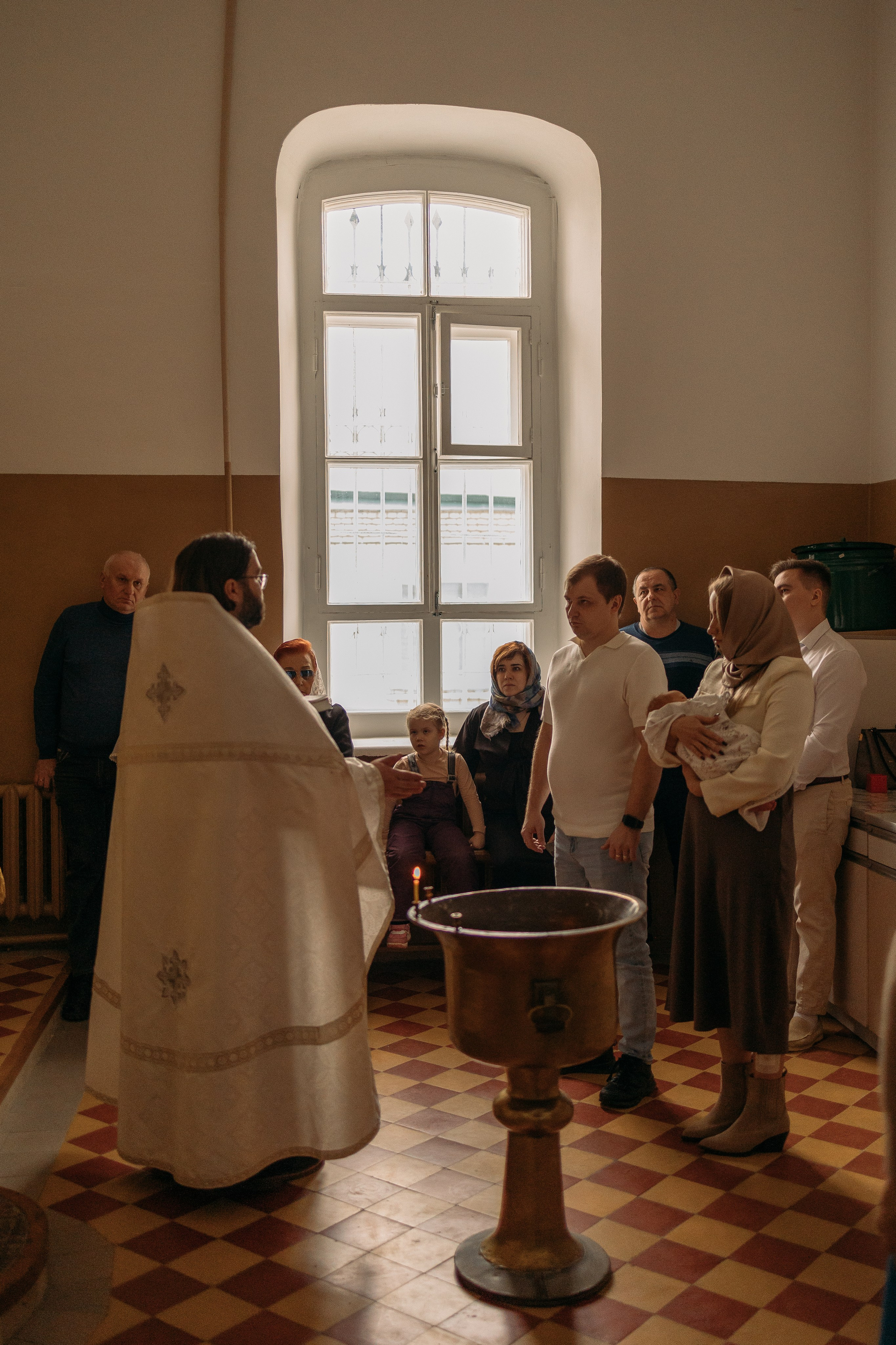 Крещение малыша. Семейный фотограф Александра Тарасова