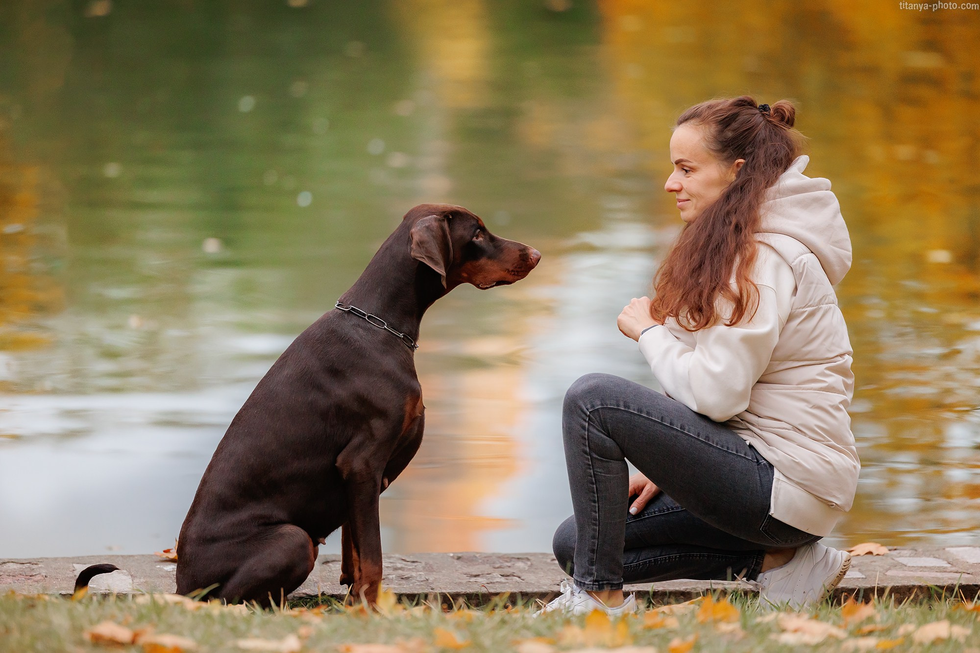 Лилия, Влад и Юма. Фотограф собак, фотограф-анималист Аня Титова (Titanya). Москва