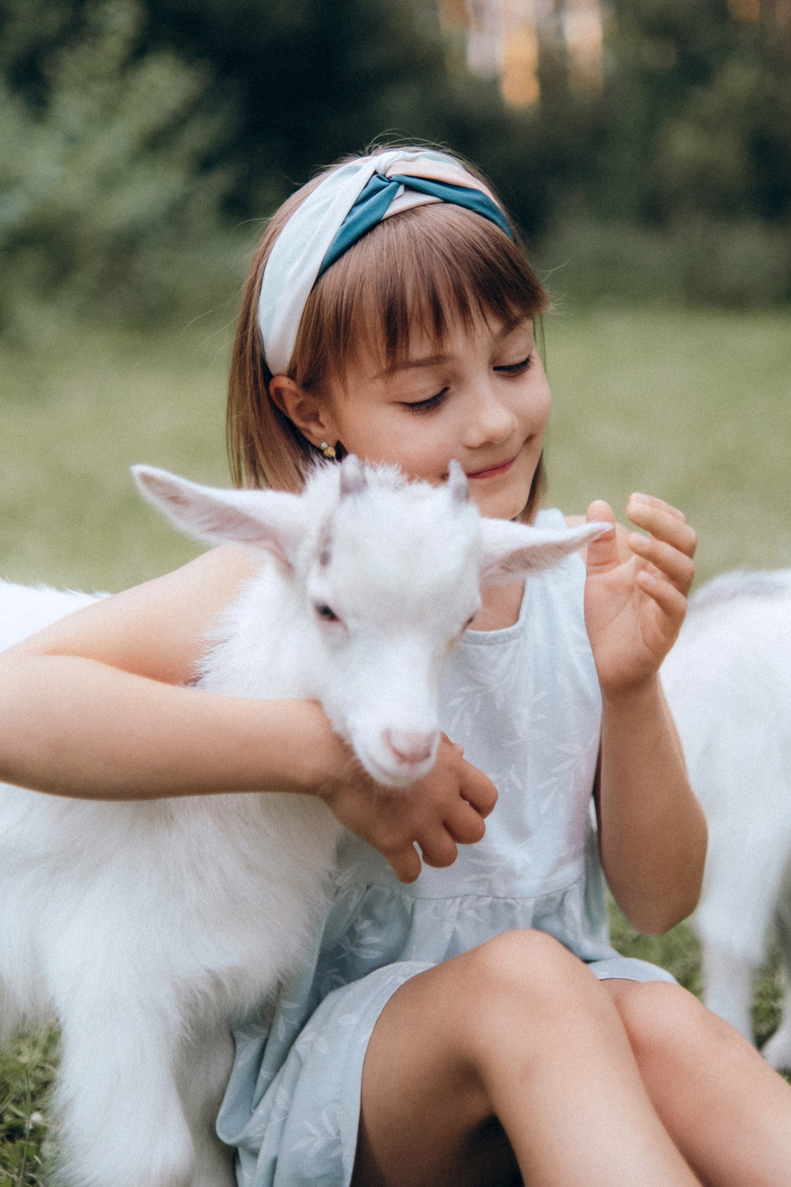 С козочками в Ульяновке. Фотограф в Санкт-Петербурге Кристина Брянская