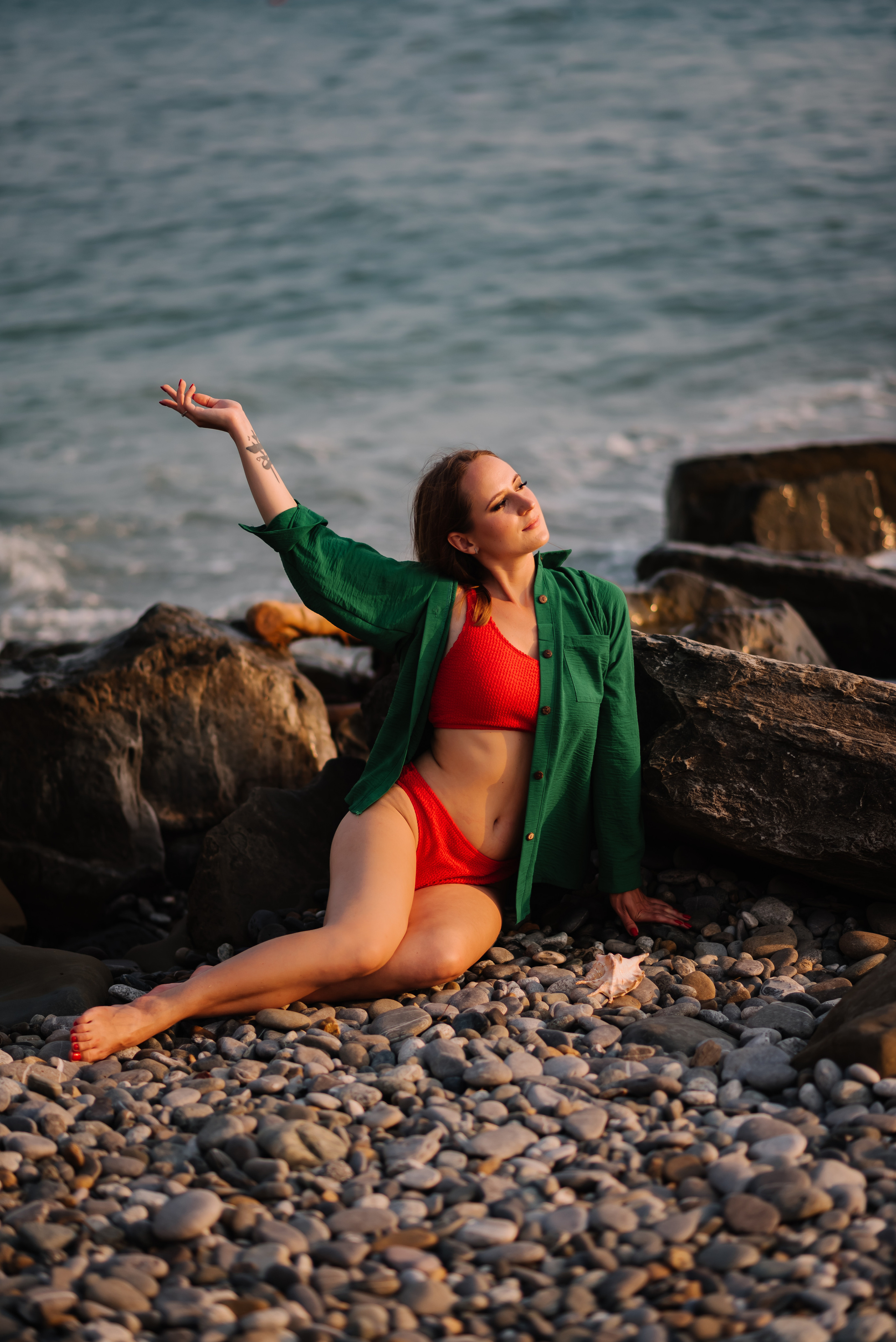 На пляже. Семейный и женский фотограф Лоо Краснодар Сочи Энем Татьяна Трибурт