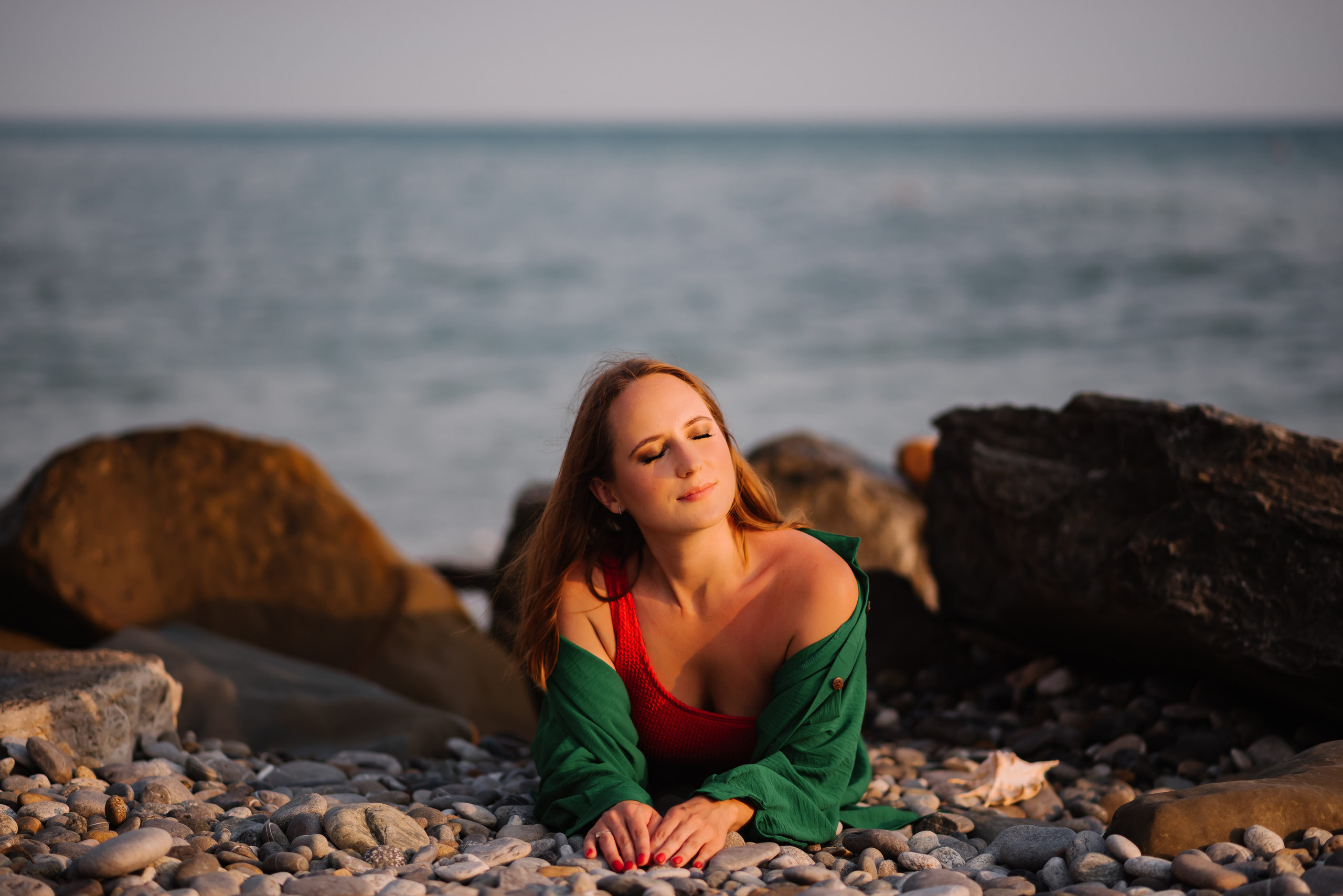 На пляже. Семейный и женский фотограф Лоо Краснодар Сочи Энем Татьяна Трибурт