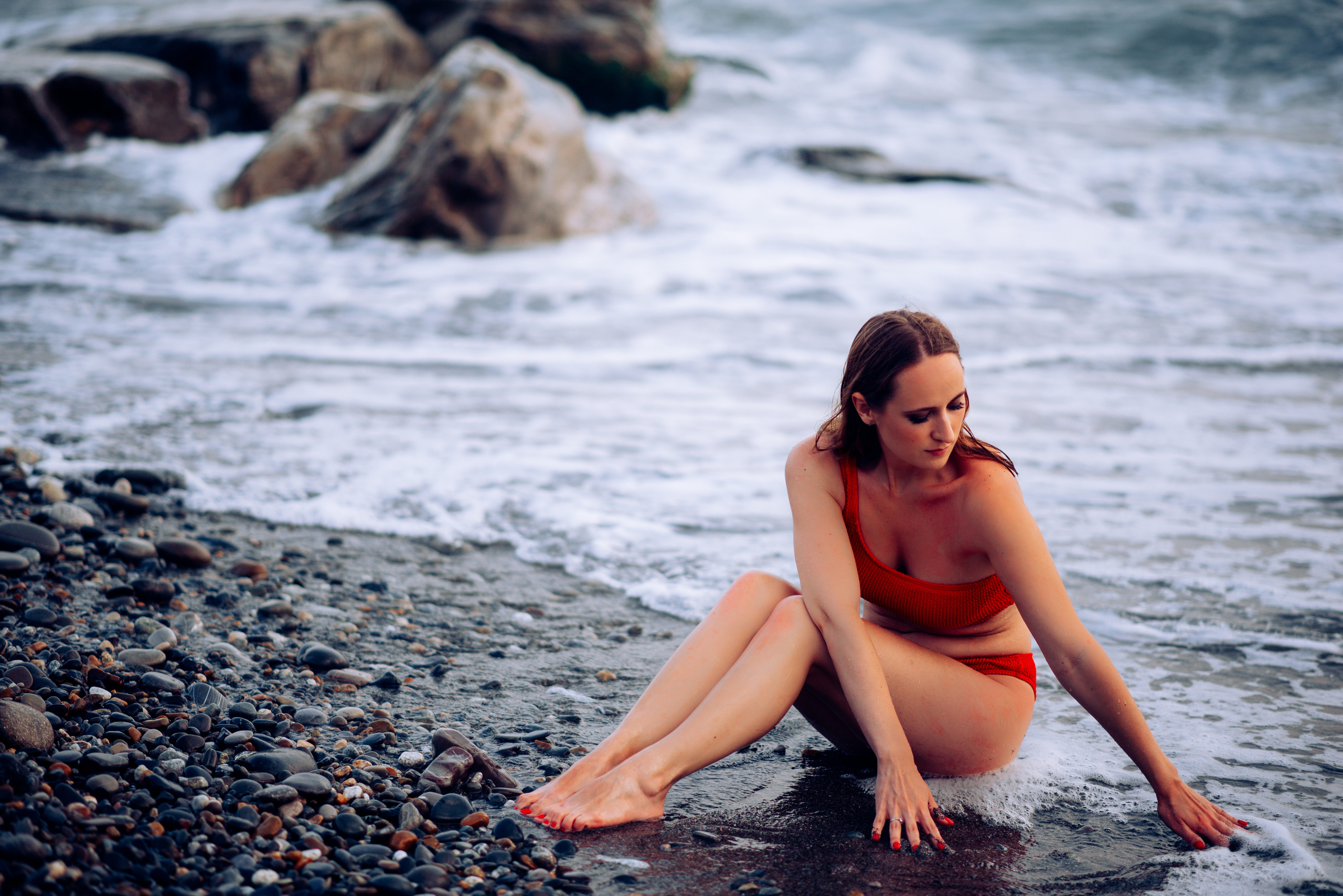 На пляже. Семейный и женский фотограф Лоо Краснодар Сочи Энем Татьяна Трибурт