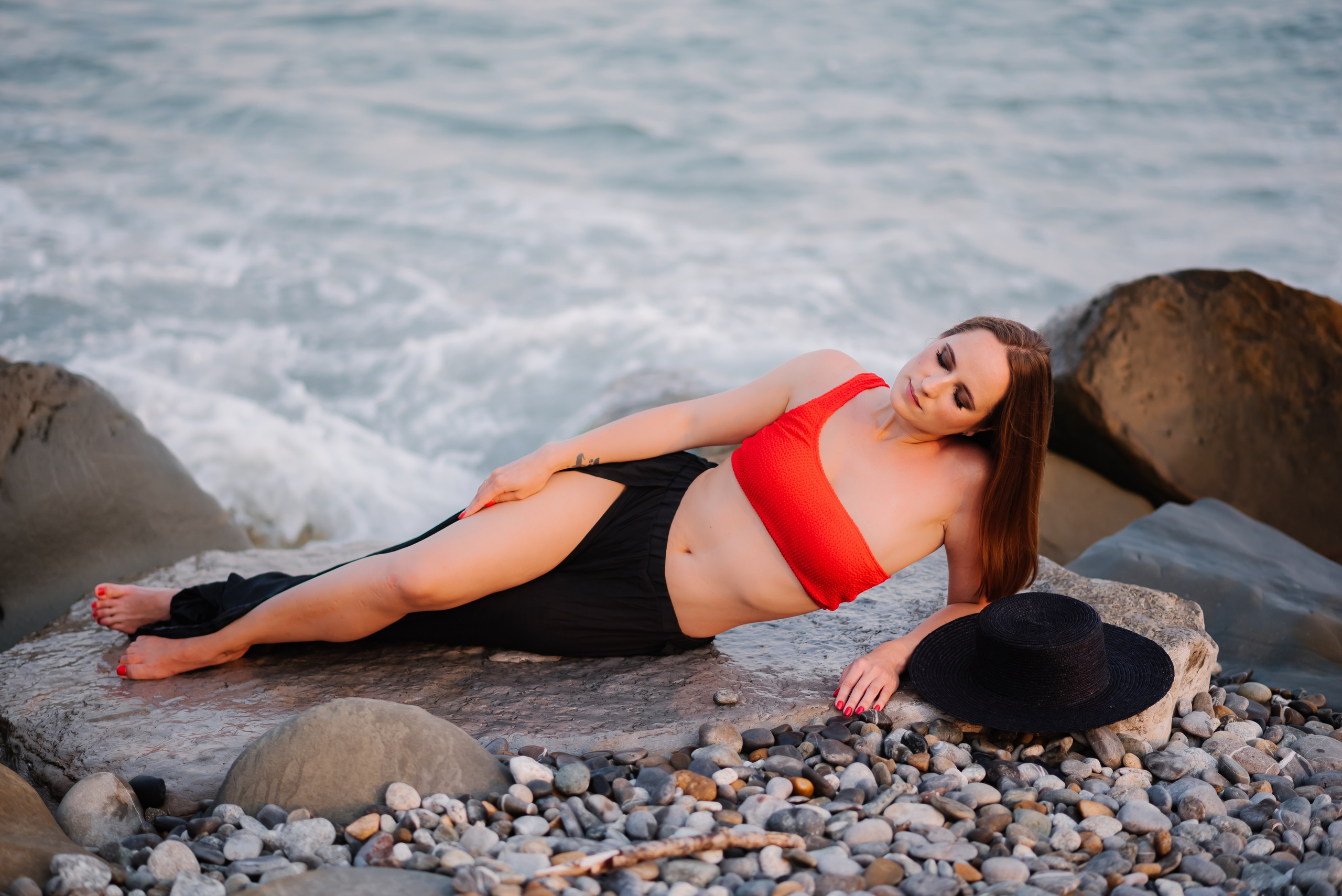 На пляже. Семейный и женский фотограф Лоо Краснодар Сочи Энем Татьяна Трибурт