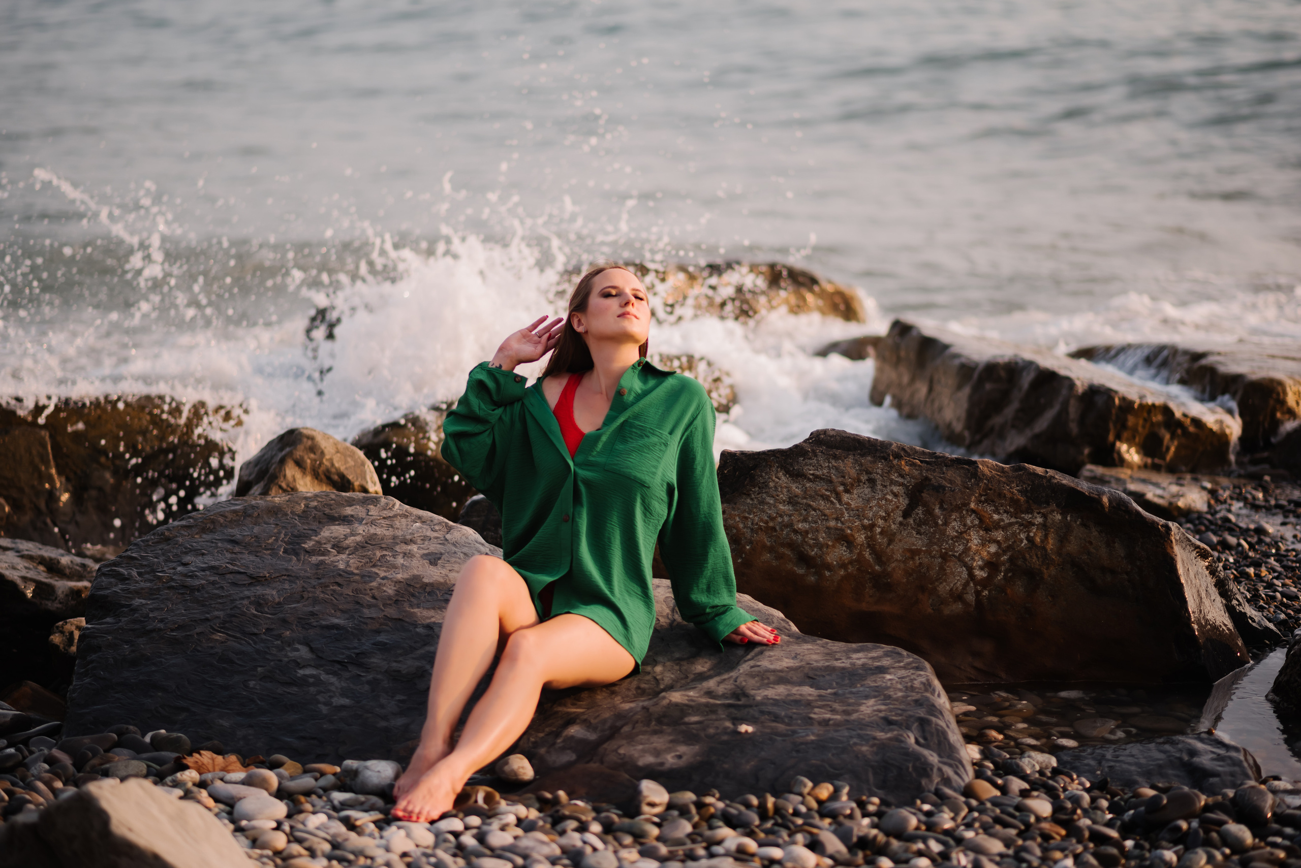 На пляже. Семейный и женский фотограф Лоо Краснодар Сочи Энем Татьяна Трибурт