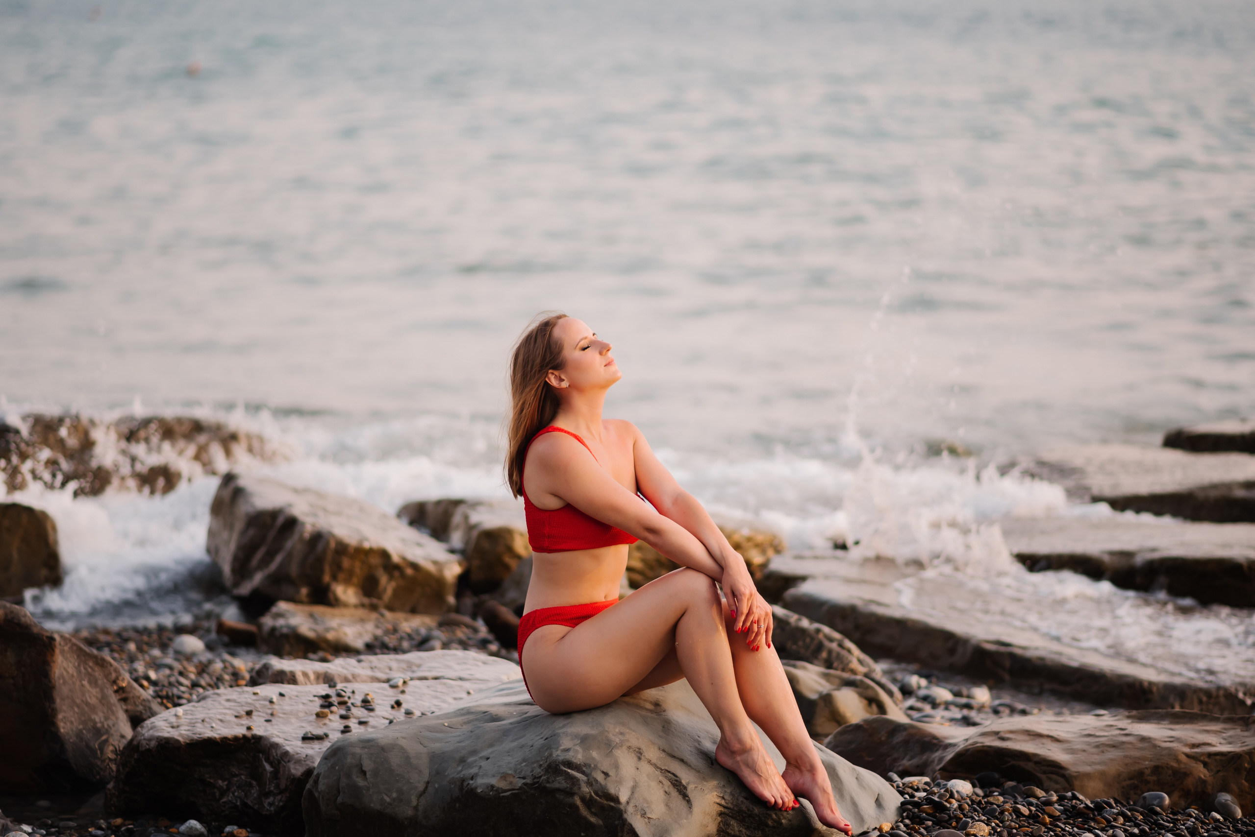 На пляже. Семейный и женский фотограф Лоо Краснодар Сочи Энем Татьяна Трибурт