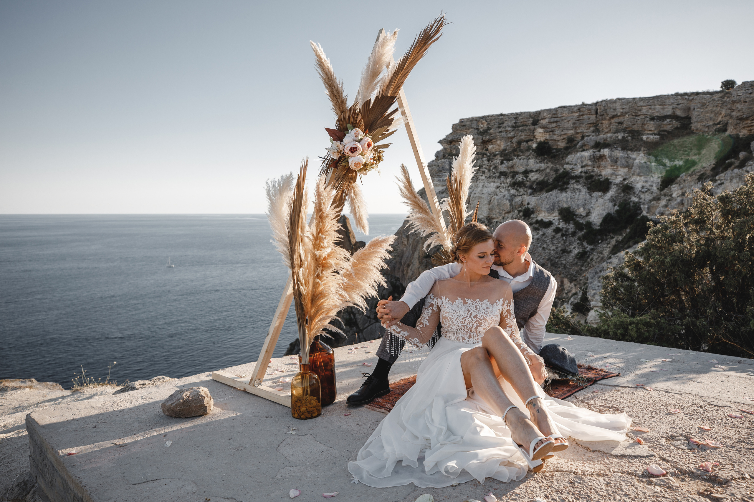 Ира и Максим фотосессия на Фиоленте и в Балаклаве. Свадебный фотограф в Крыму и Севастополе — Белов Виталий