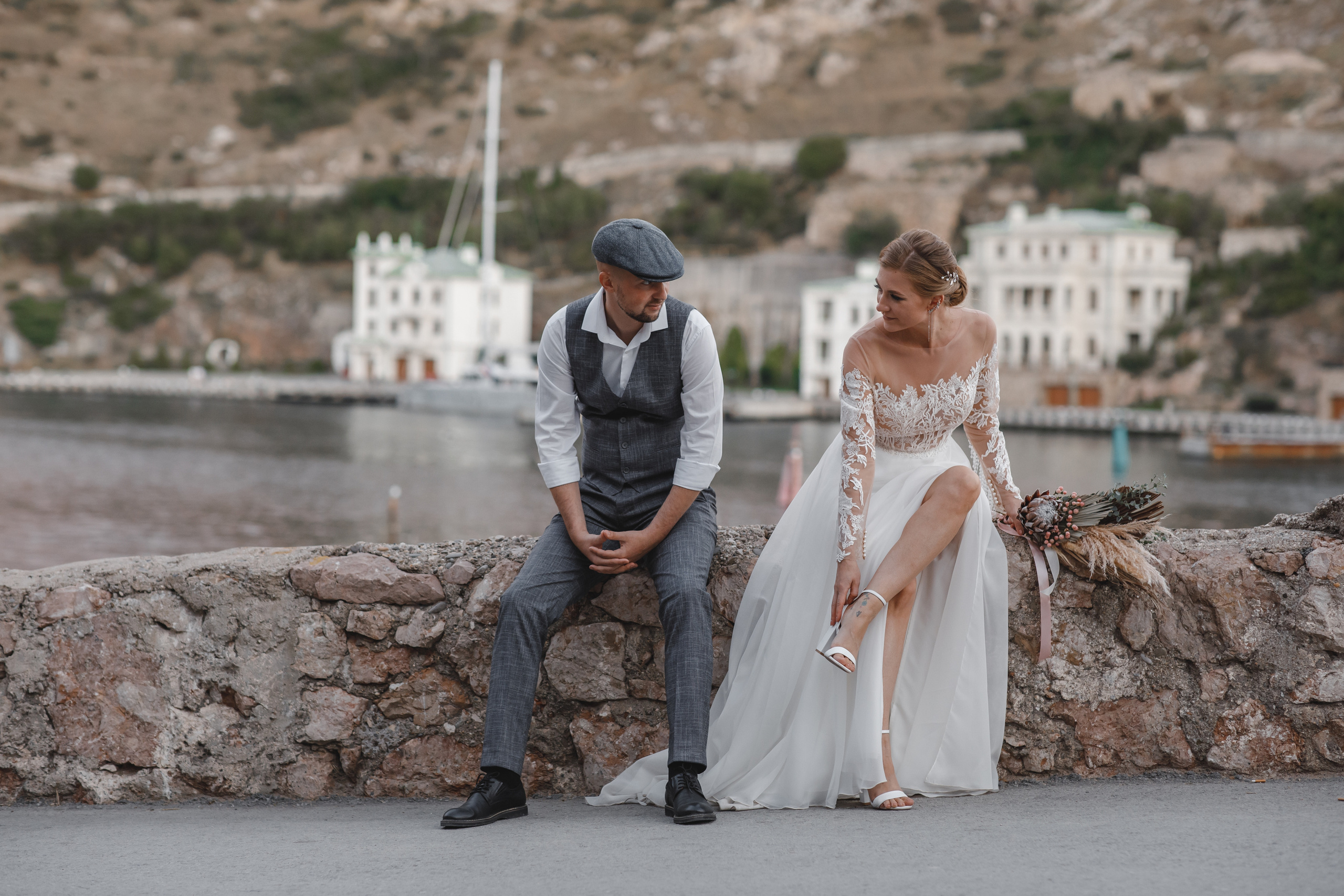 Ира и Максим фотосессия на Фиоленте и в Балаклаве. Свадебный фотограф в Крыму и Севастополе — Белов Виталий