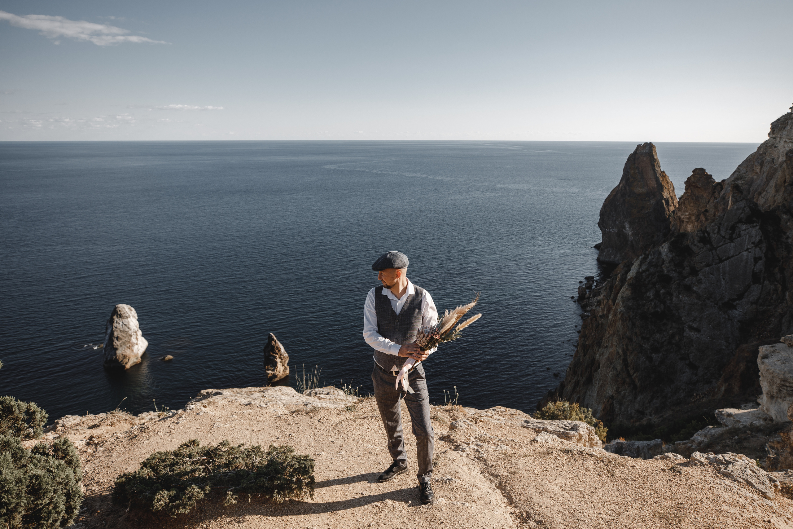 Ира и Максим фотосессия на Фиоленте и в Балаклаве. Свадебный фотограф в Крыму и Севастополе — Белов Виталий