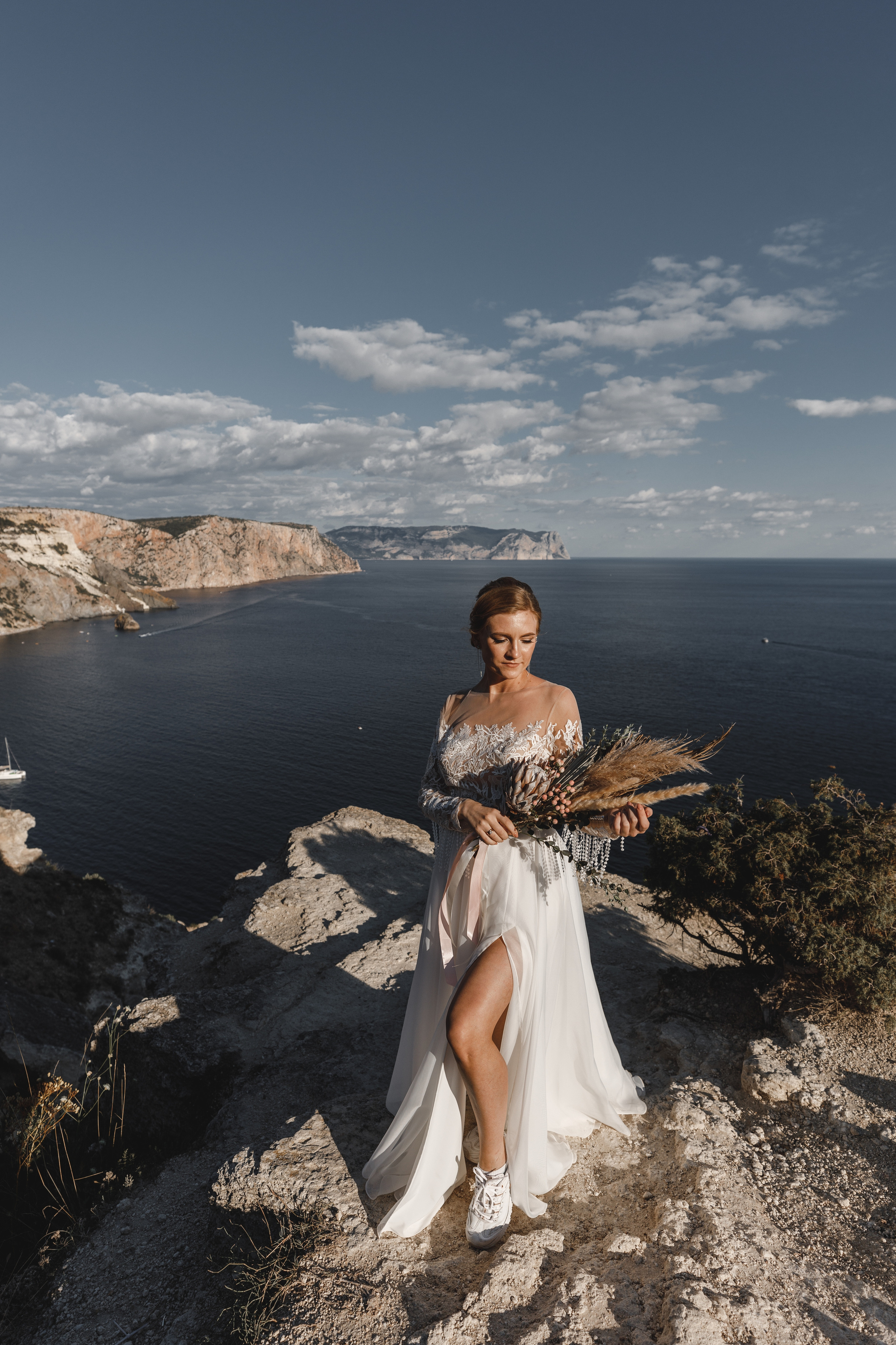 Ира и Максим фотосессия на Фиоленте и в Балаклаве. Свадебный фотограф в Крыму и Севастополе — Белов Виталий