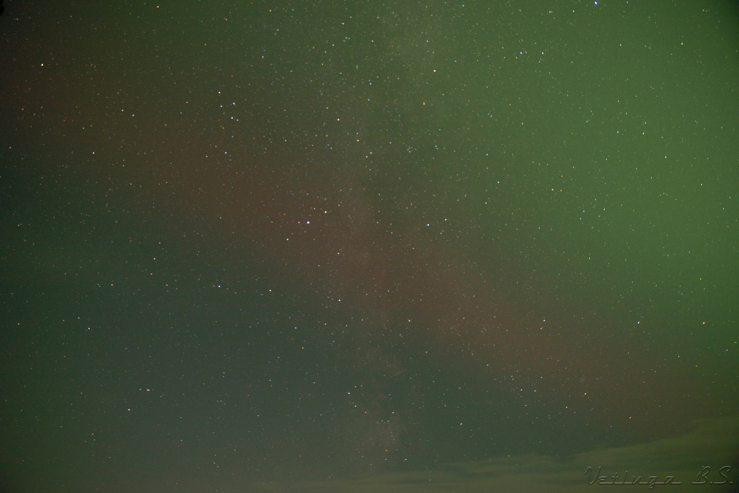 Северное сияние. Фотограф в Ветлуге Сергей Белов (VETLUGA B.S.)