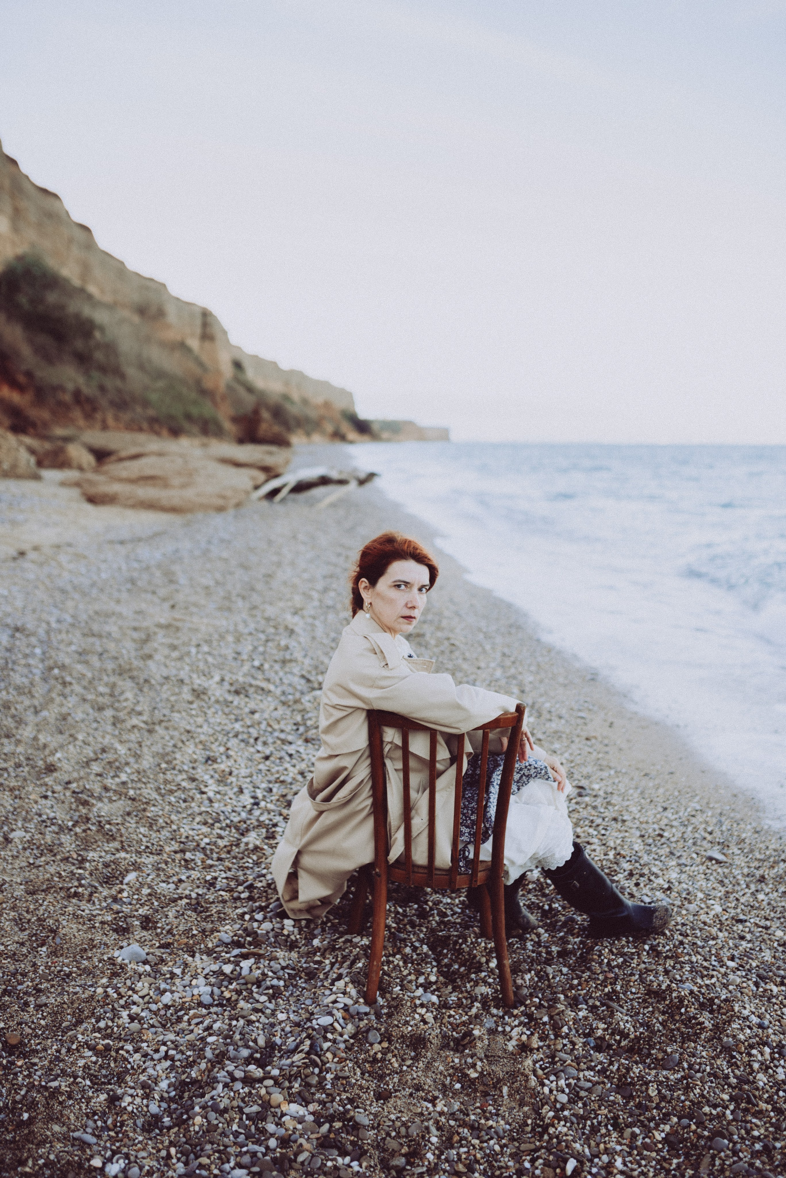 Фототерапия. Лена на пляже