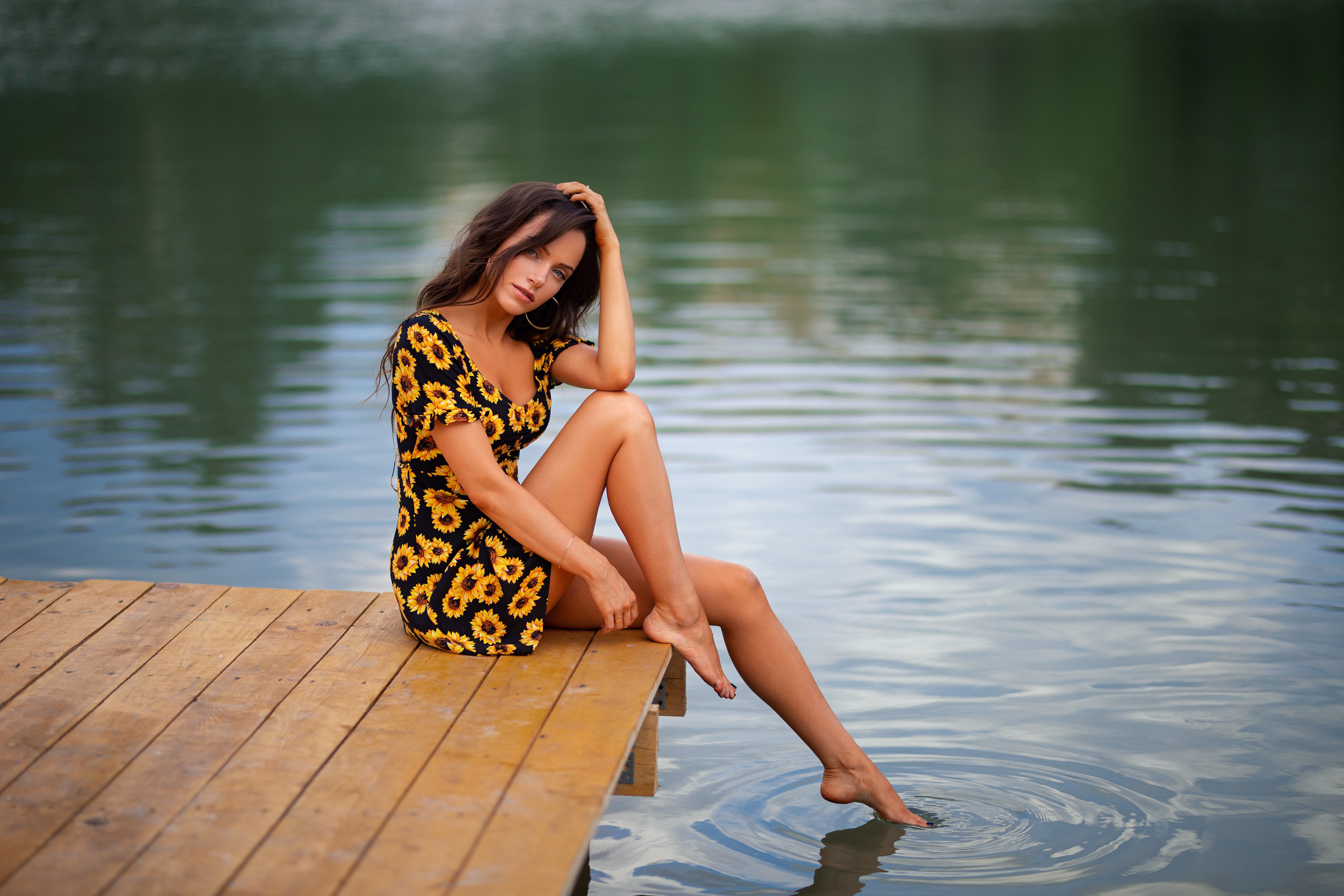 Летняя съемка с Екатериной на природе в парке Белый Колодец в формате для «себя»