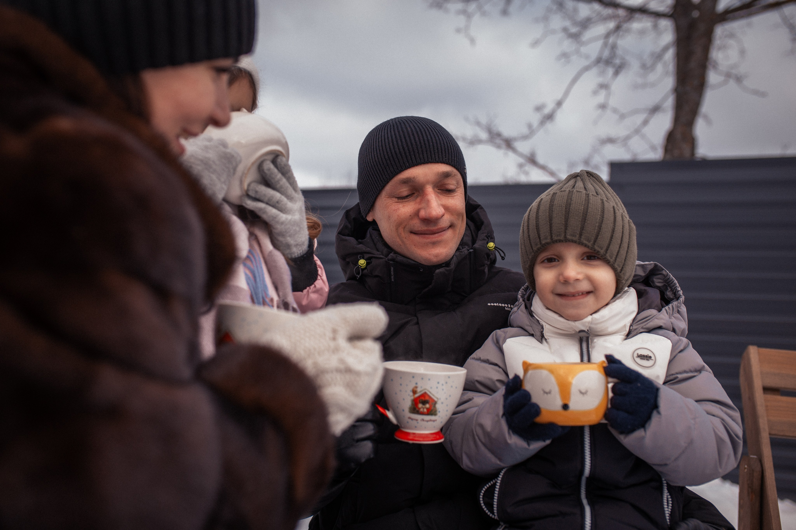 Мария с семьёй