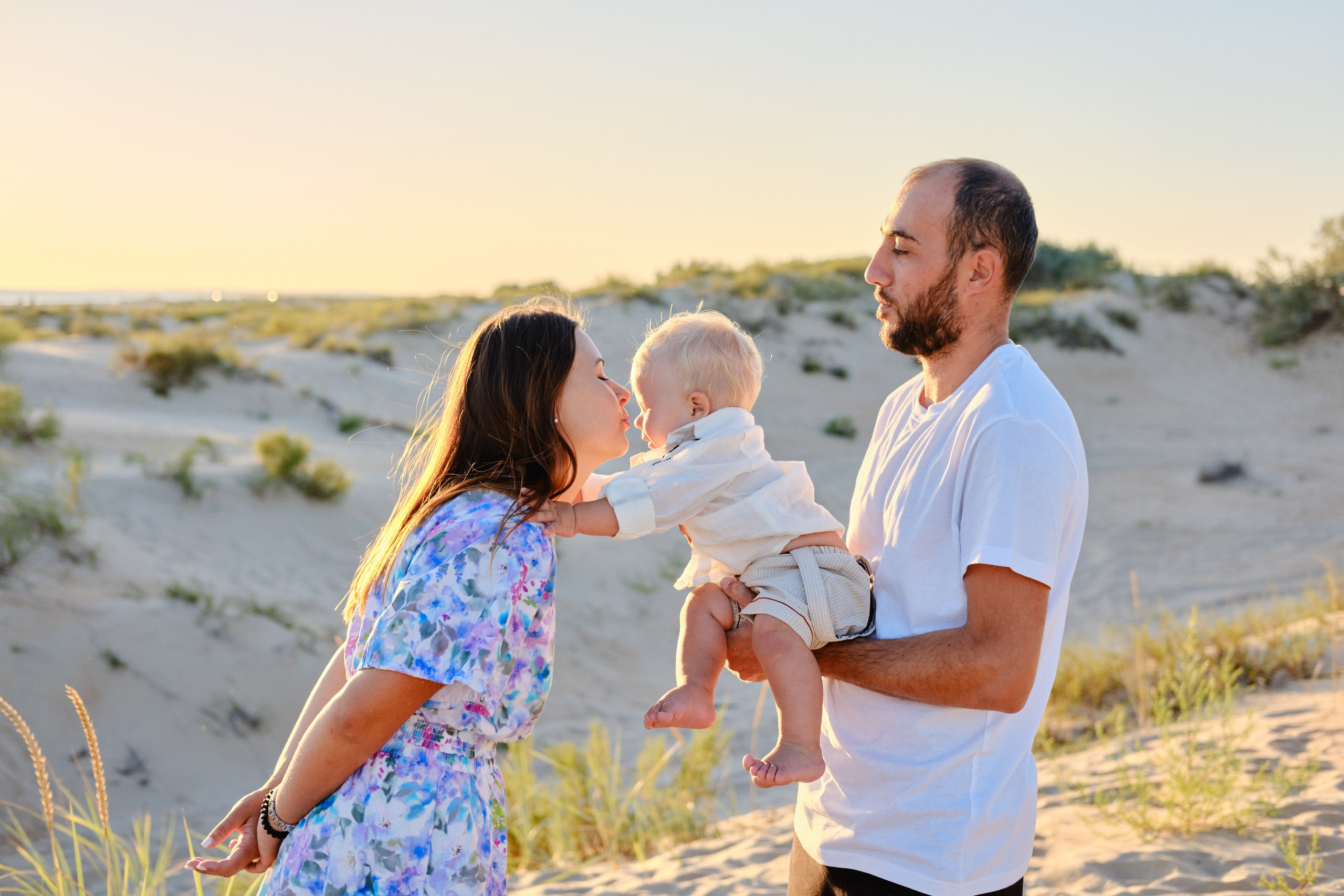 Большая Семья в дюнах. Витязево. Фотограф в Анапе и Краснодаре Тина