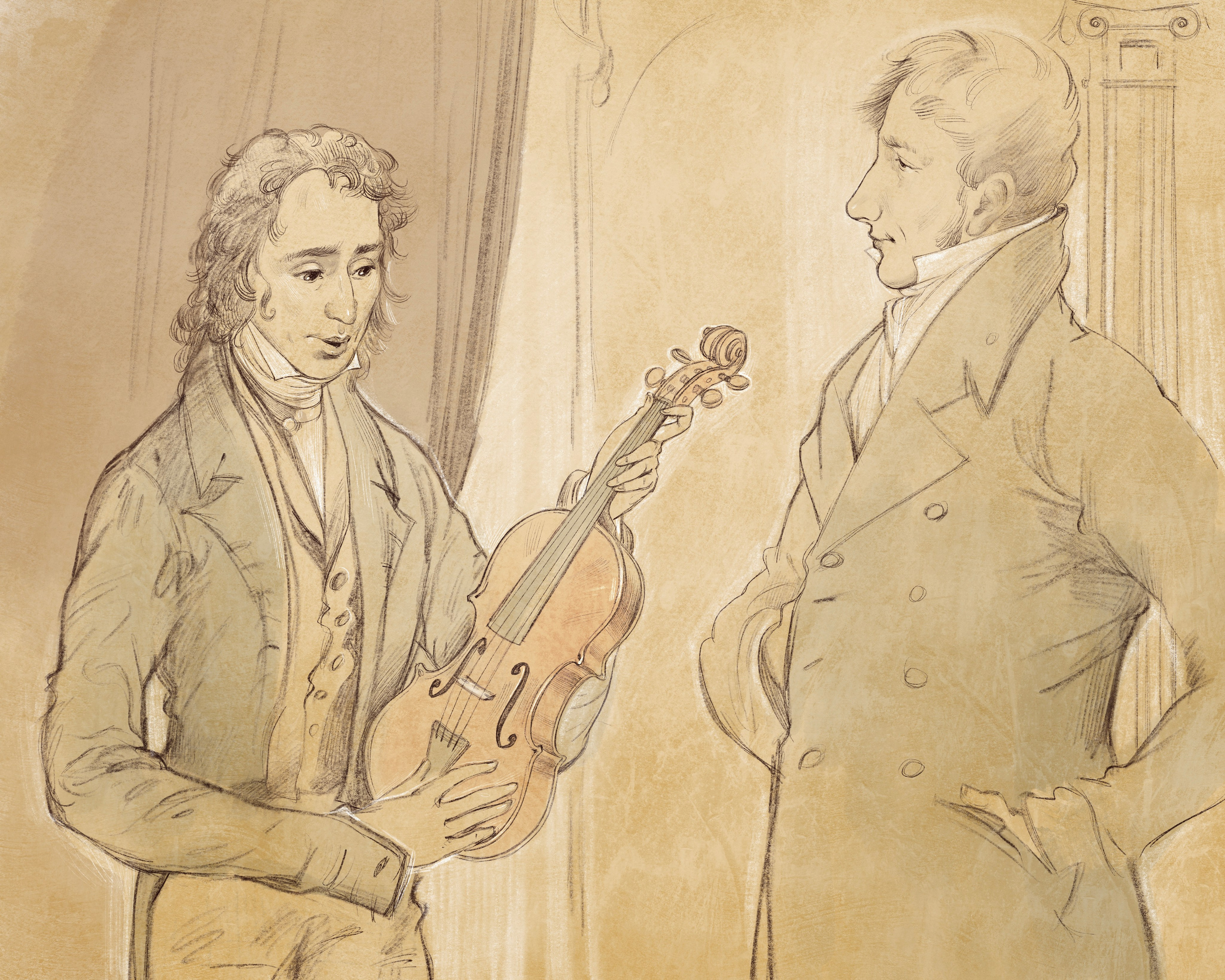 Паганини. Художник Анна Хопта