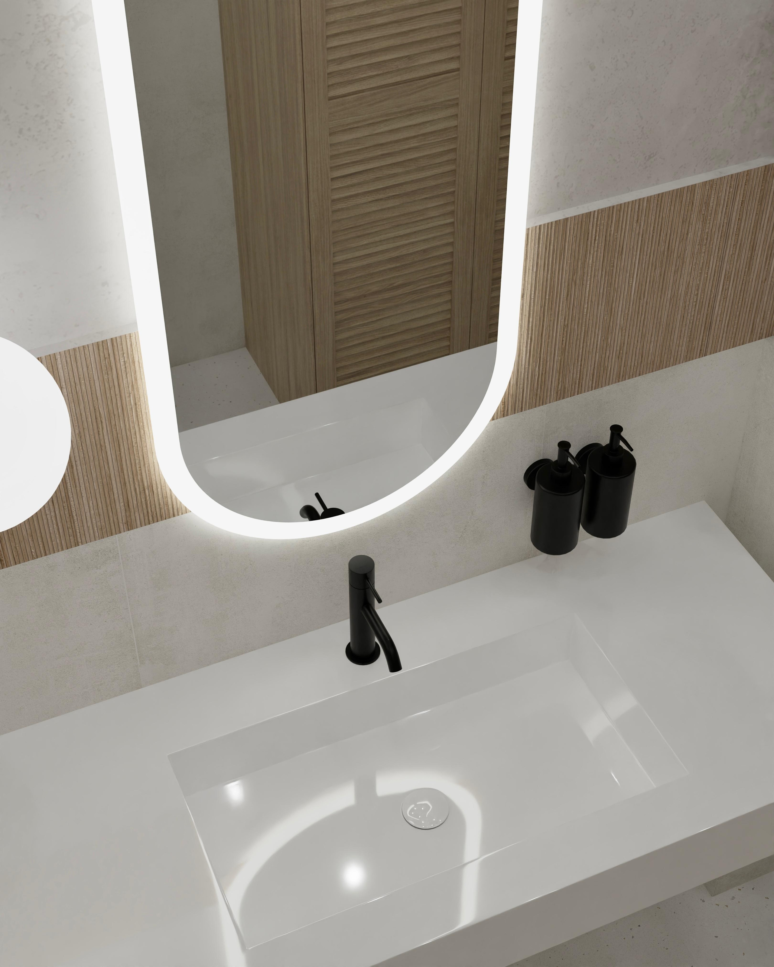 Санузел в коммерческом помещении. DMDesign — студия дизайна интерьеров