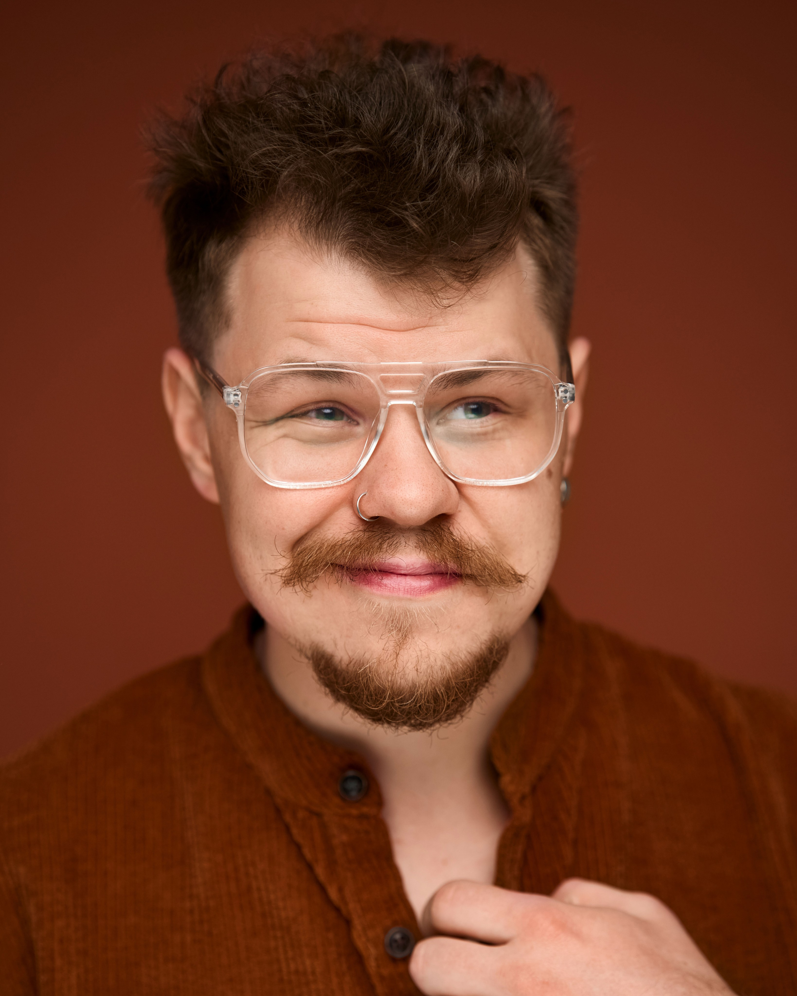 Актерское портфолио на цветных фонах