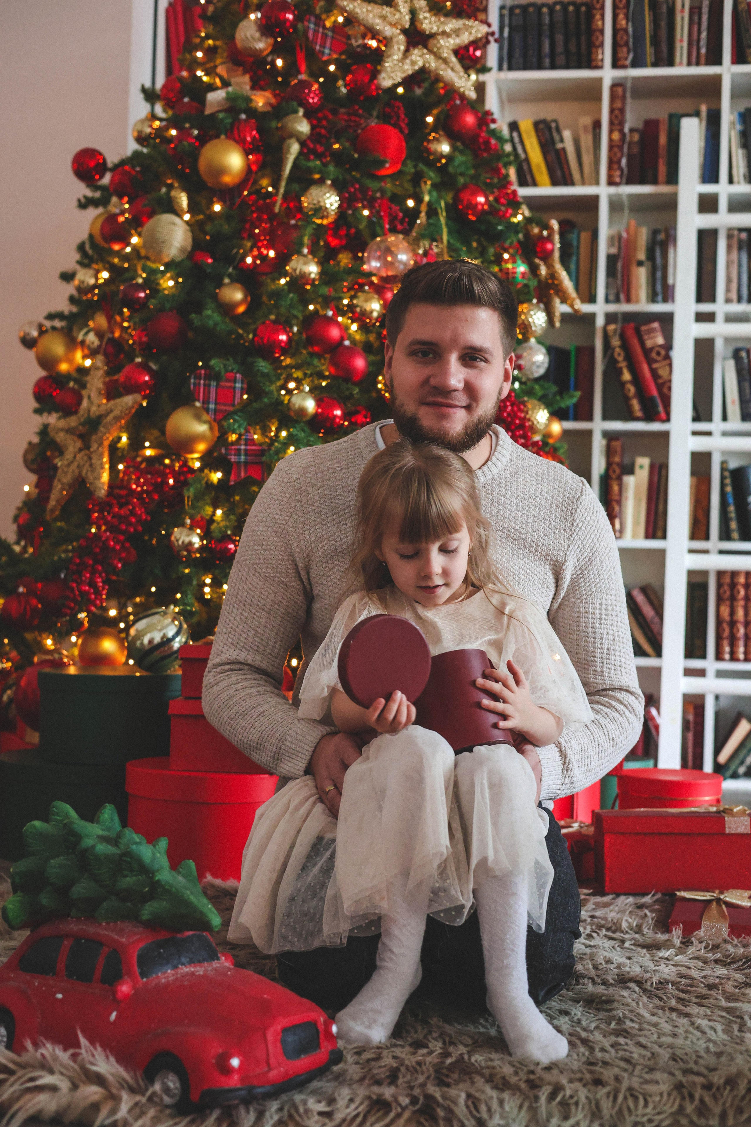 Новогодняя история «Кира и ее семья». Фотограф в Москве Анастасия Калинина