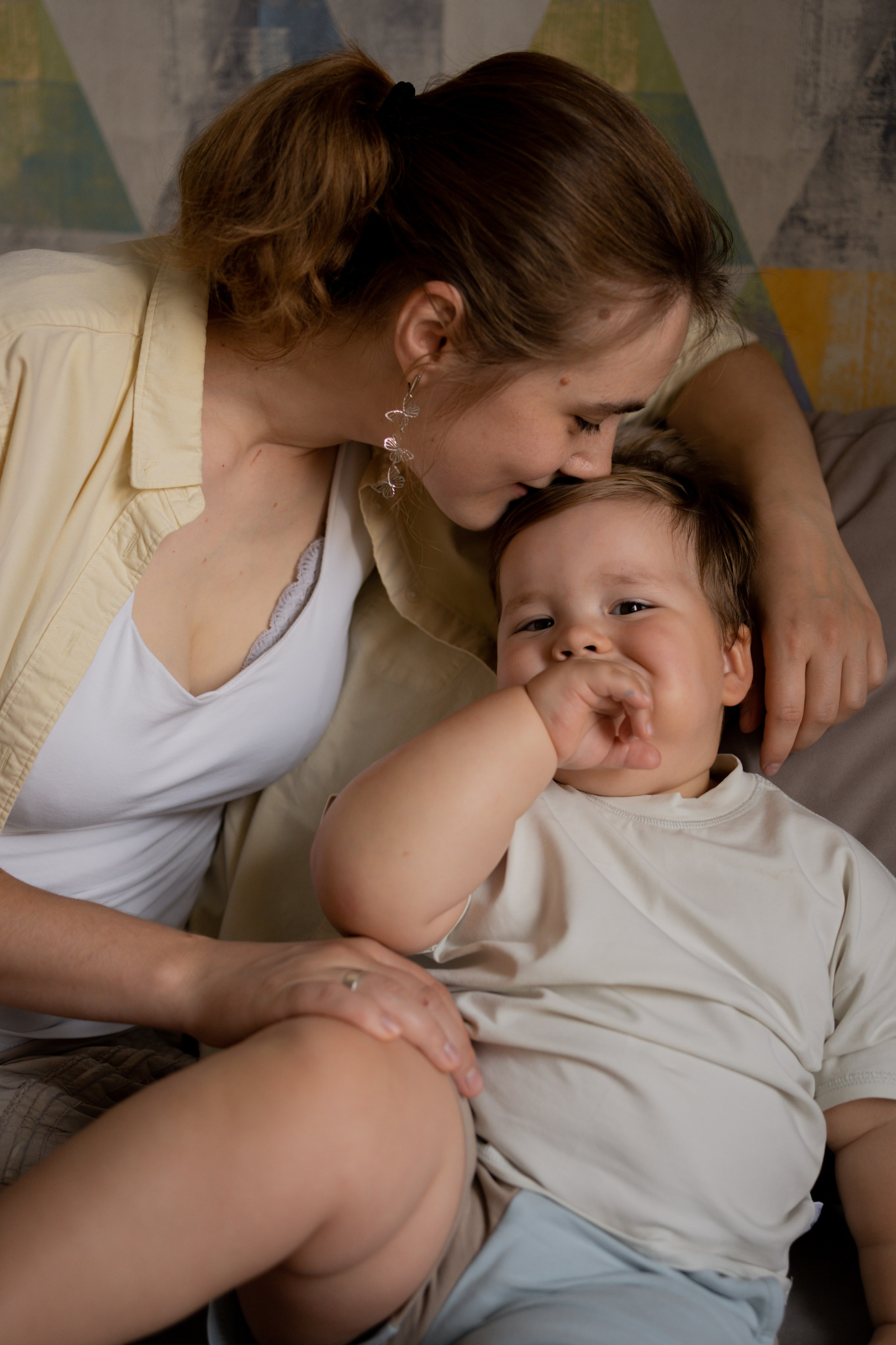 Алина и Дима. Фотограф грудного вскармливания в Москве Екатерина