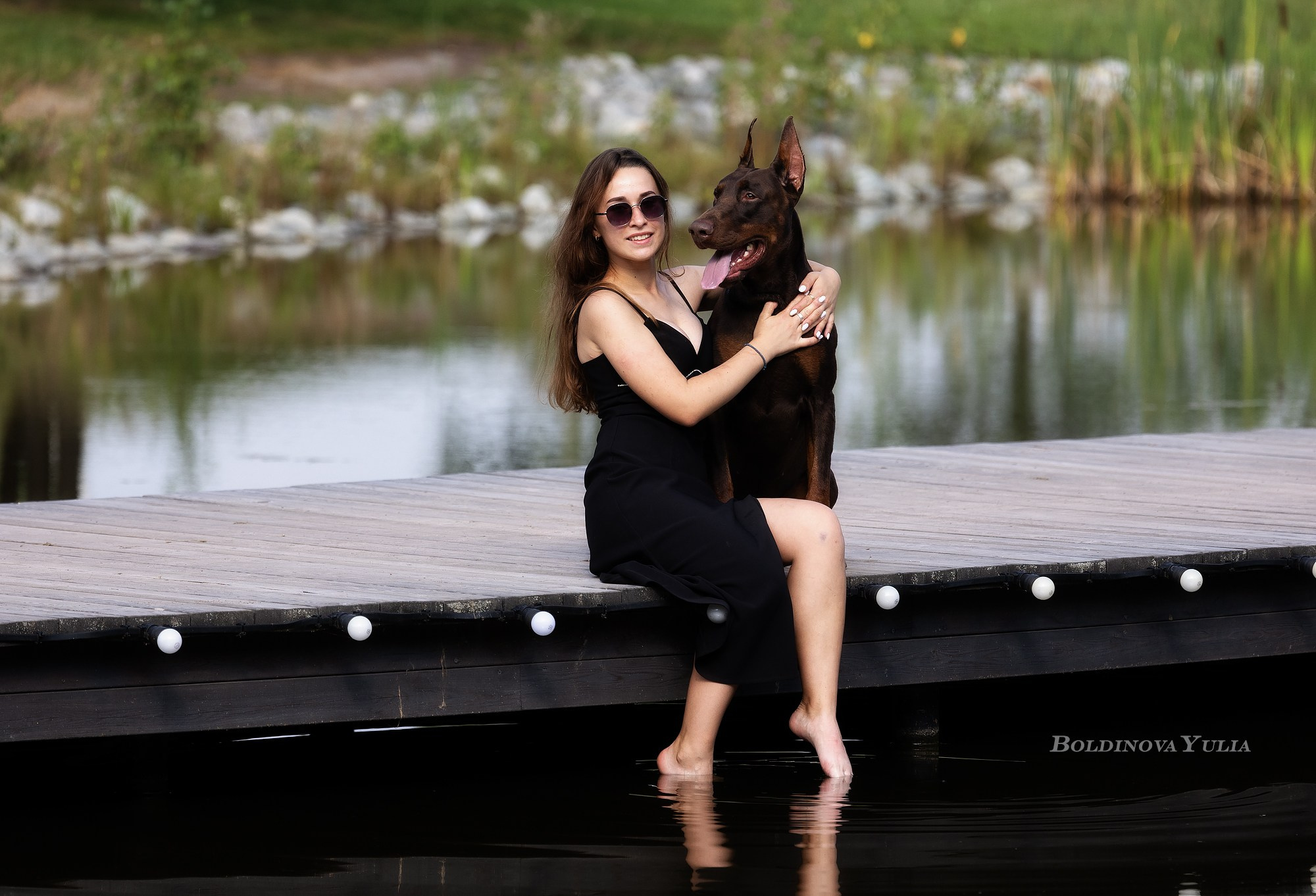 Собака и человек. Boldinova Yulia фотограф Москва