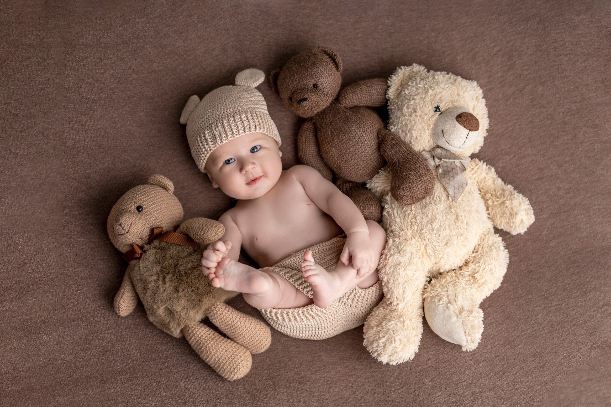 Лев, 1,5 месяца. Фотограф новорожденных в Нижнем Новгороде Надежда Кадылкина