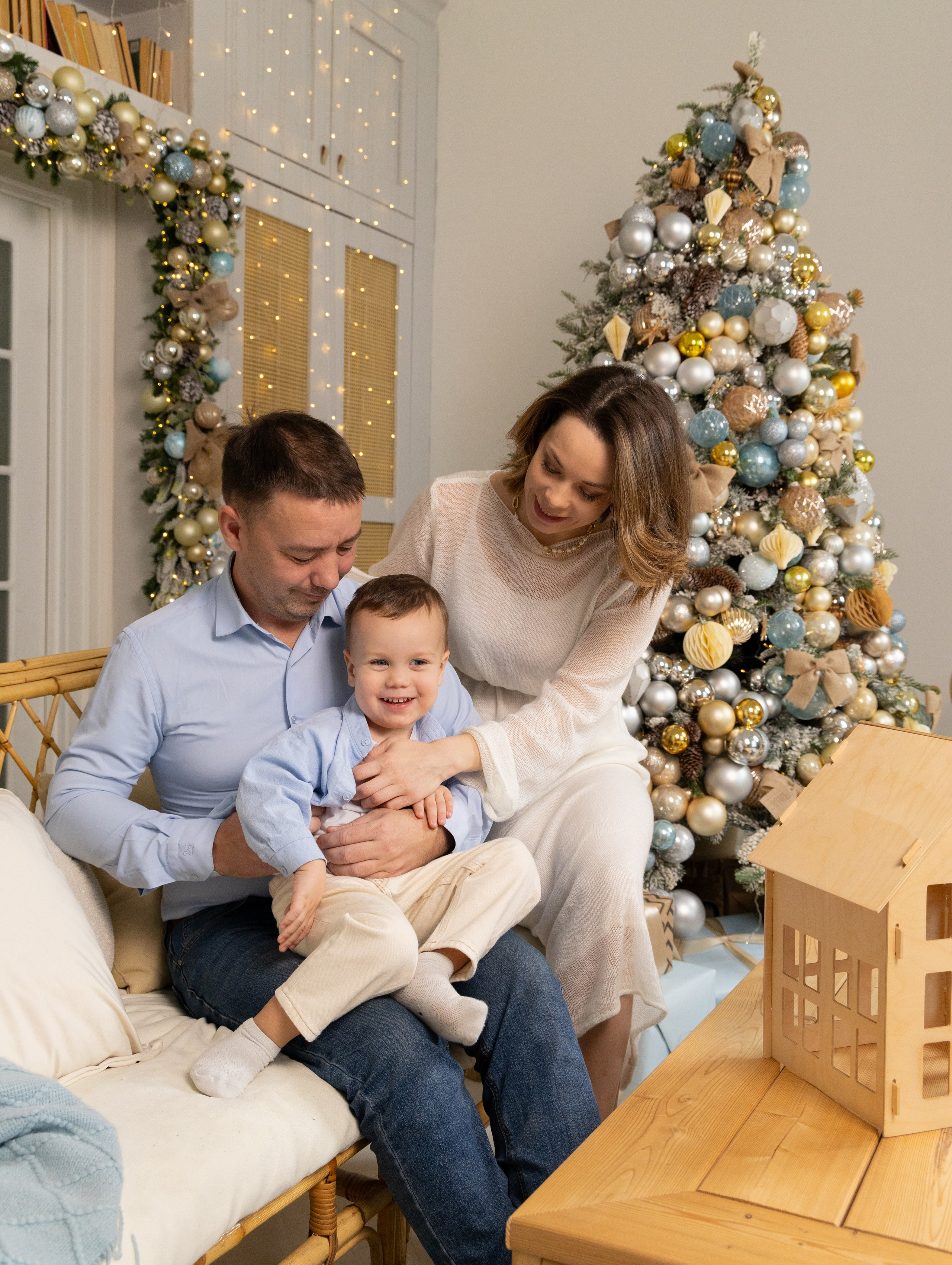 Новогодняя семейная съемка. Фотограф в Новосибирске Анна Полторацкая
