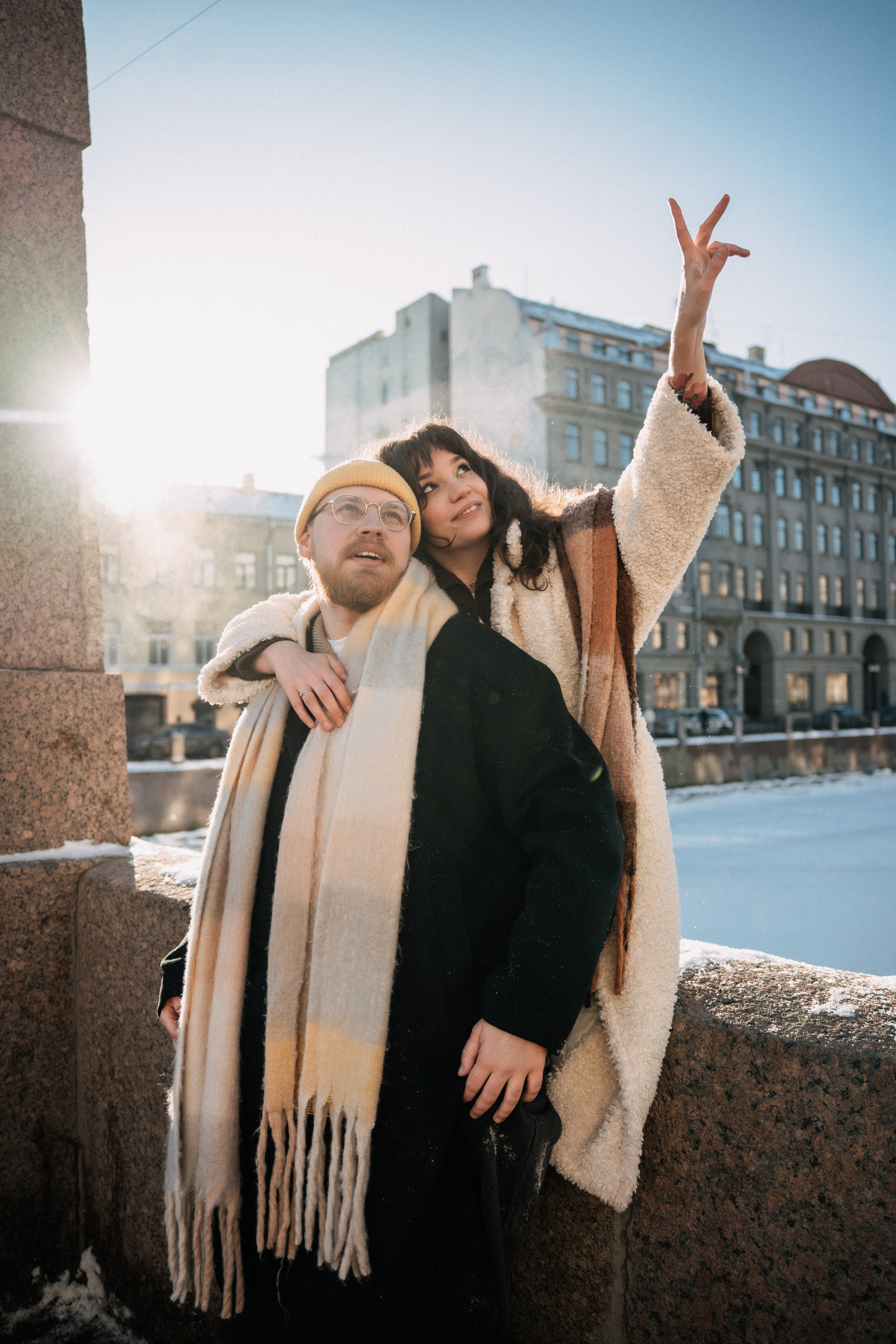 Парная фотосессия в Санкт-Петербурге. Фотосессия на замерзшем льду. Федосова Елизавета - фотограф Санкт-Петербург. fedosova__ph