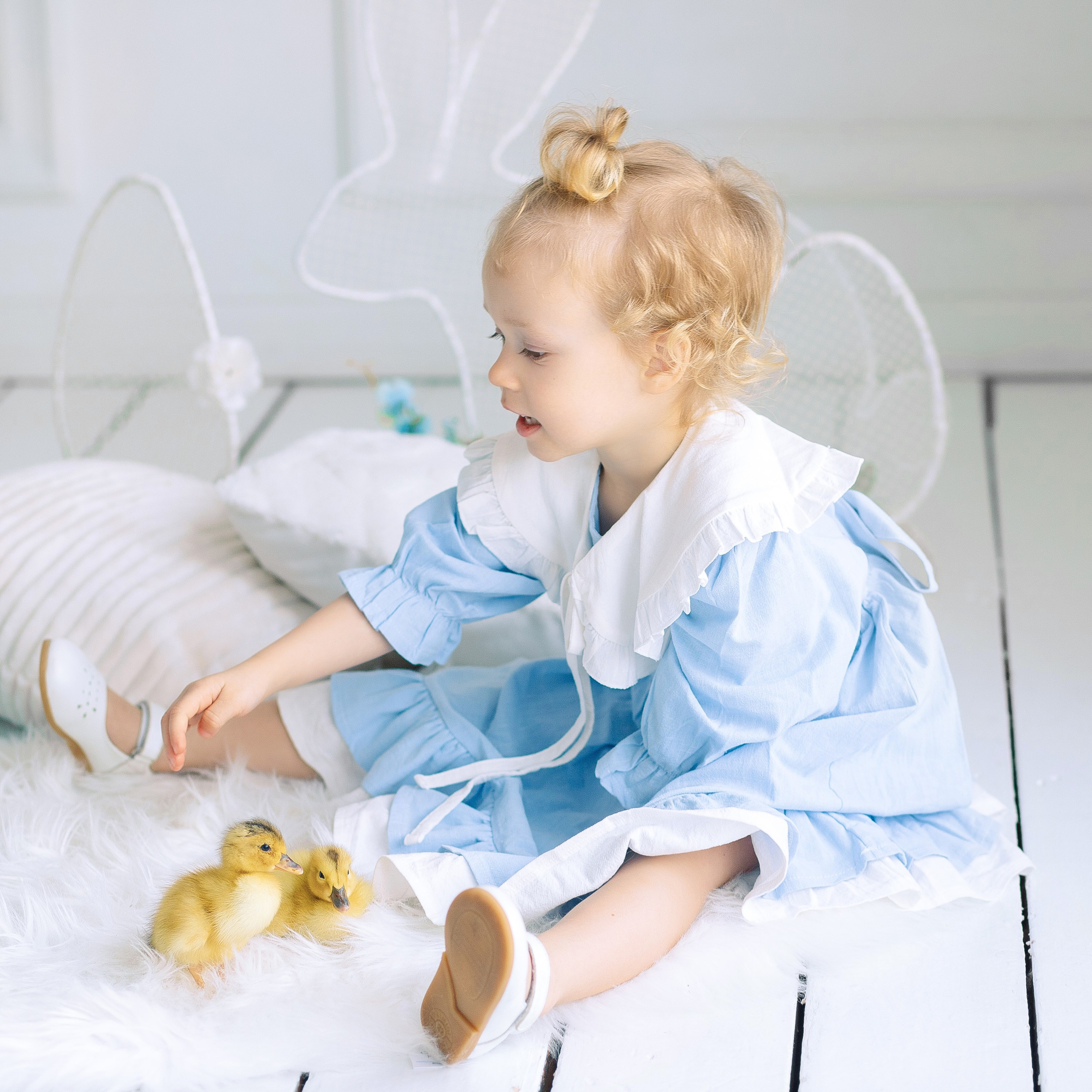 Пасхальная фотосессия Алиса в стране чудес с утятами. Фотограф в Санкт-Петербурге, Анна Скворцова