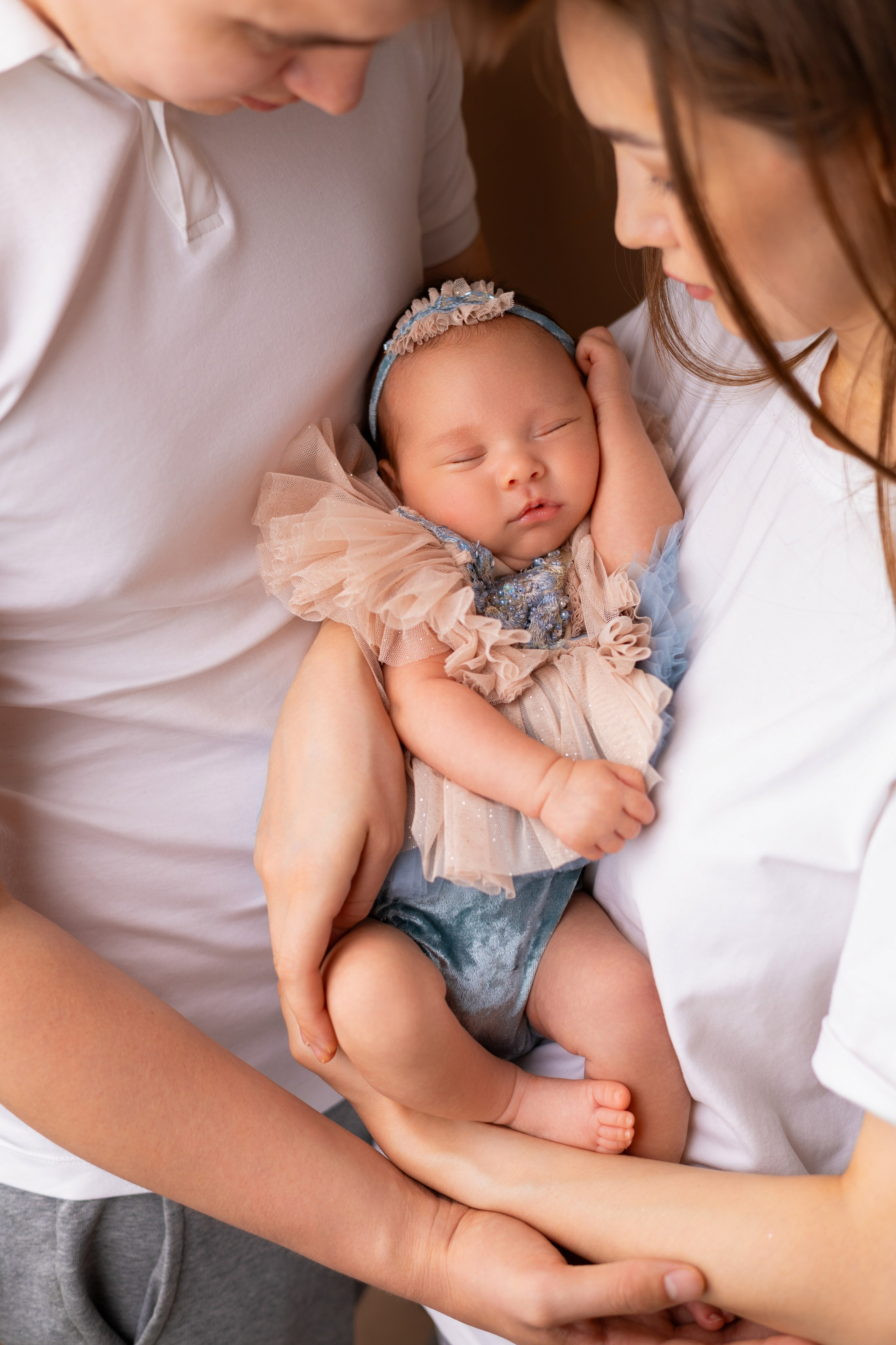 Съемка с родителями. Фотограф новорожденных в г. Москве и Люберцах