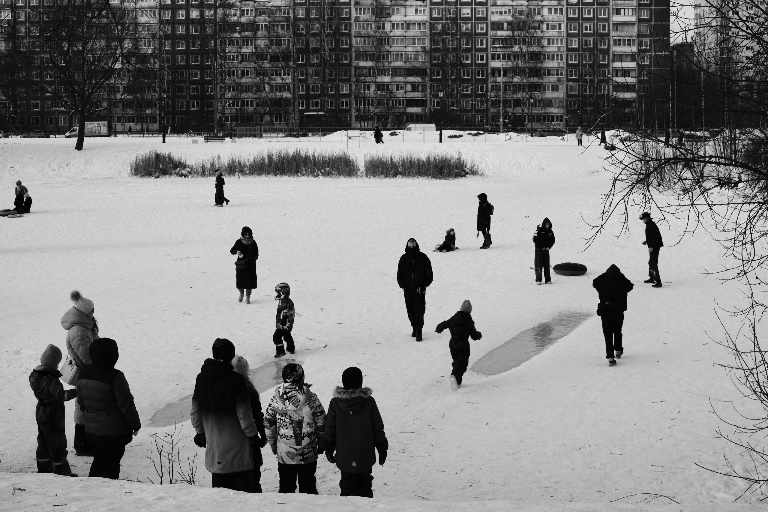 Зимний репортаж в Санкт-Петербурге — катание с горки | Филипп Линзин. Репортажный и портретный фотограф в Санкт-Петербурге Филипп Линзин