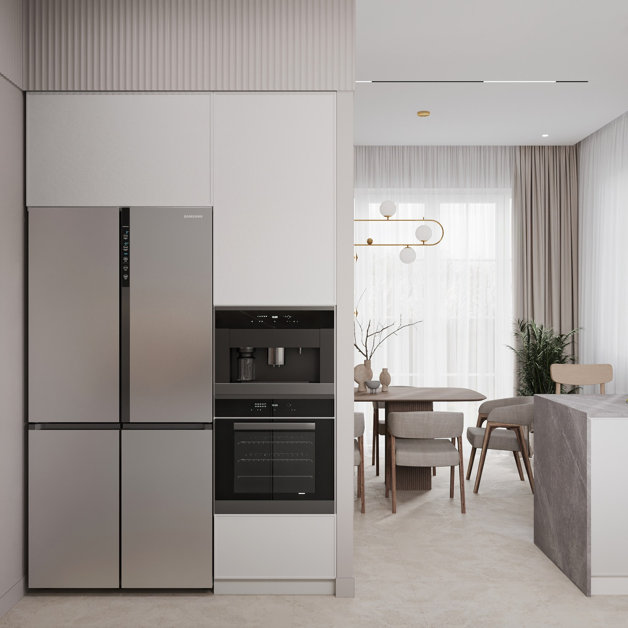 Первый этаж 2-х этажного дома. Интерьерный 3Д Визуализатор Маргарита Оберемко