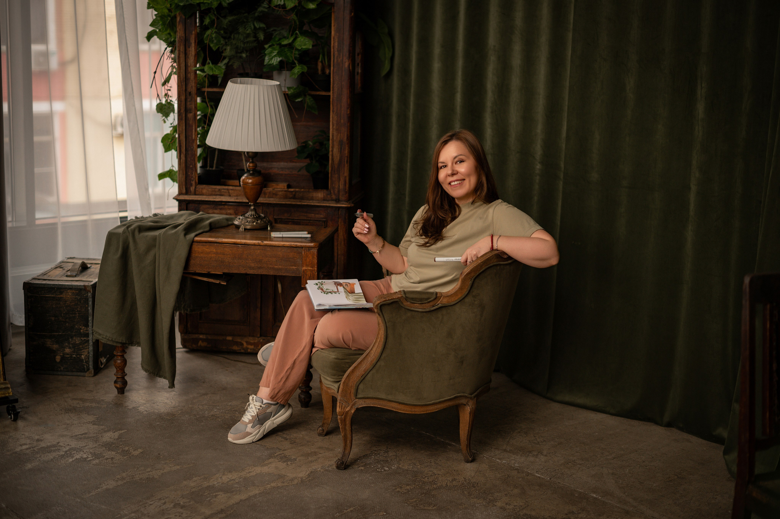 Анна в студии Пространство