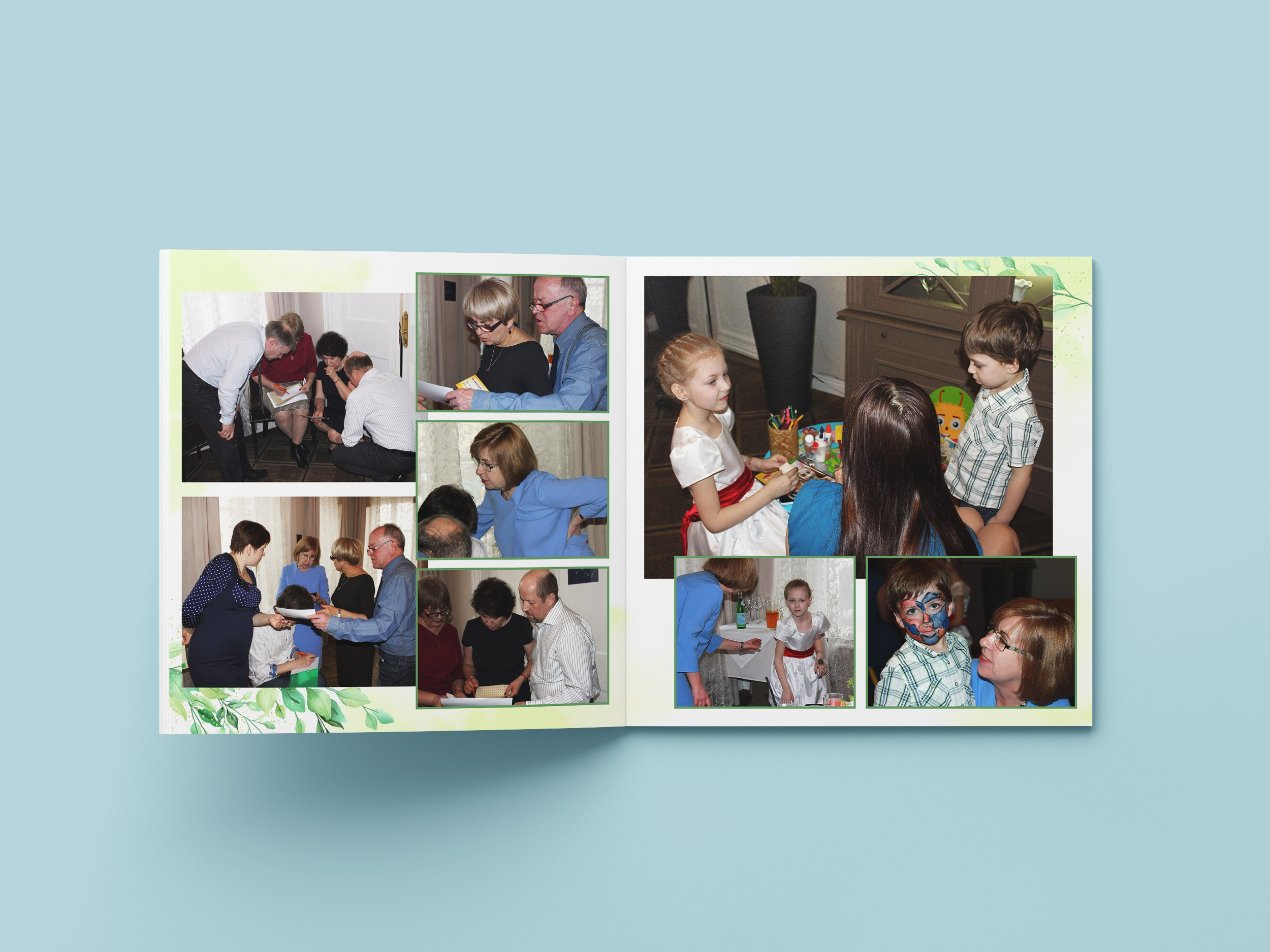 Юбилейный альбом. Дизайн Листья. Ольга Чёкотова (Фотограф Кострома)