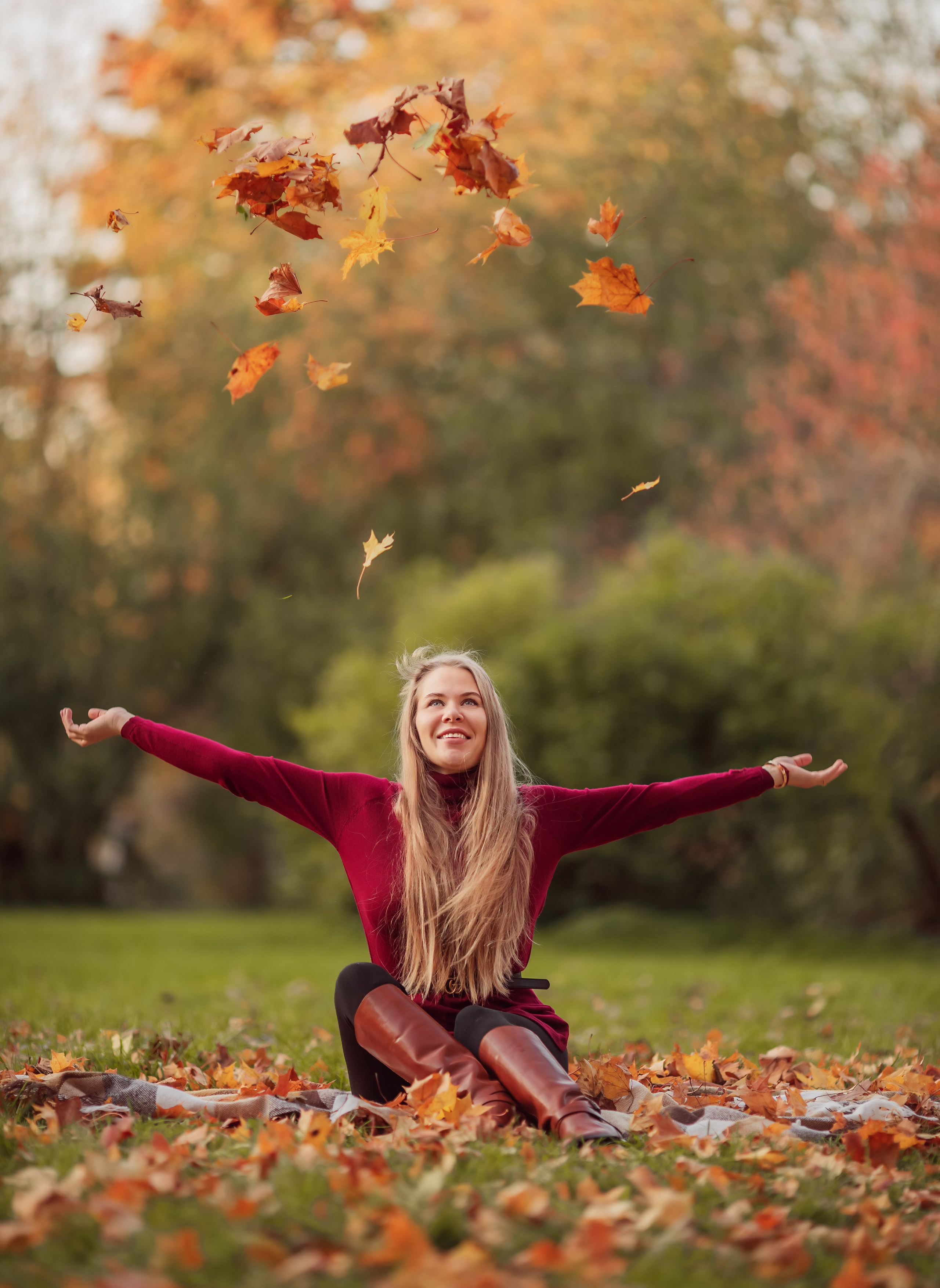 Осенняя съемка мама и дочка. Фотограф в Санкт-Петербурге Анастасия Полякова