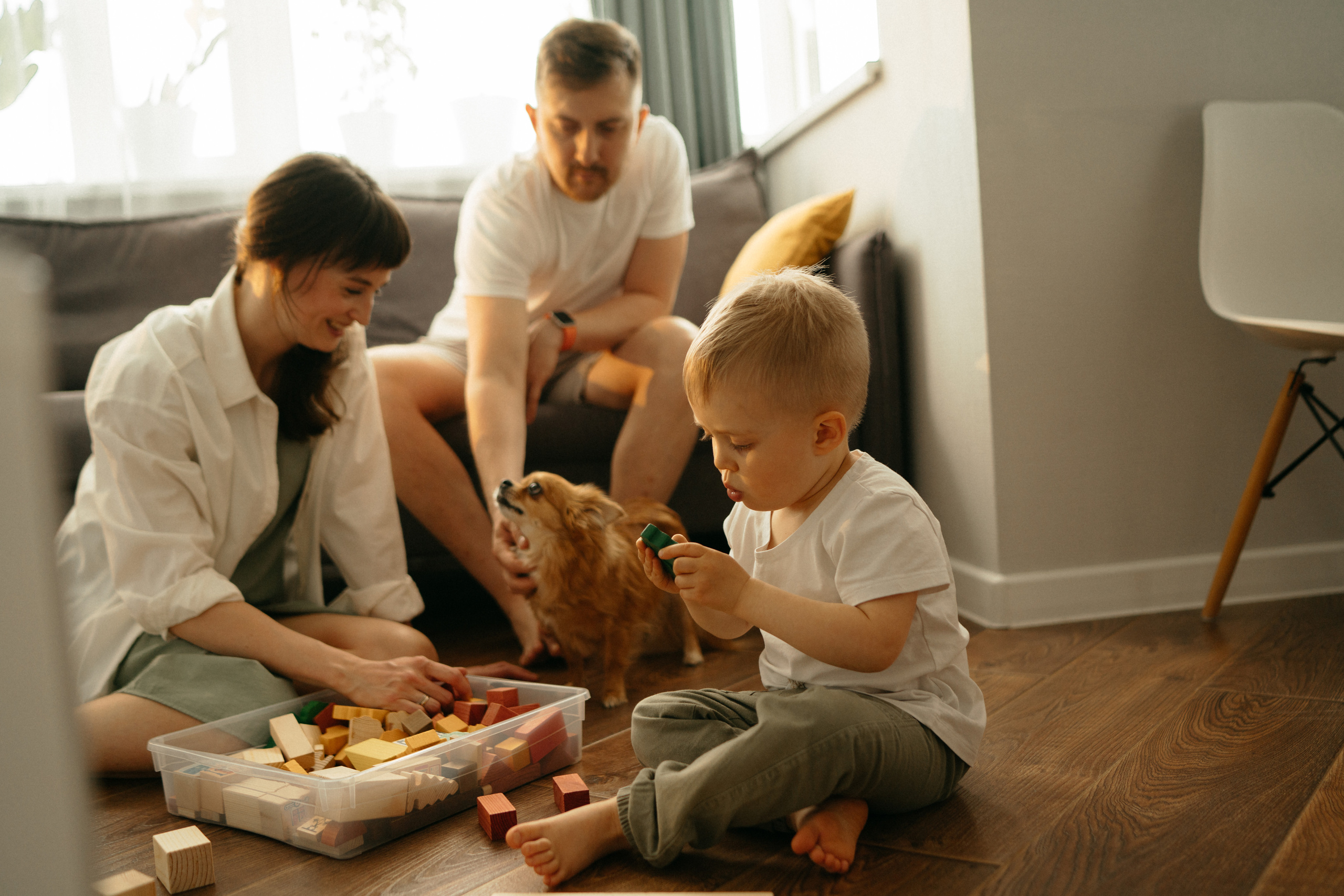 Даша, Артем и Федя. Фотограф Анна Кобазева, Москва
