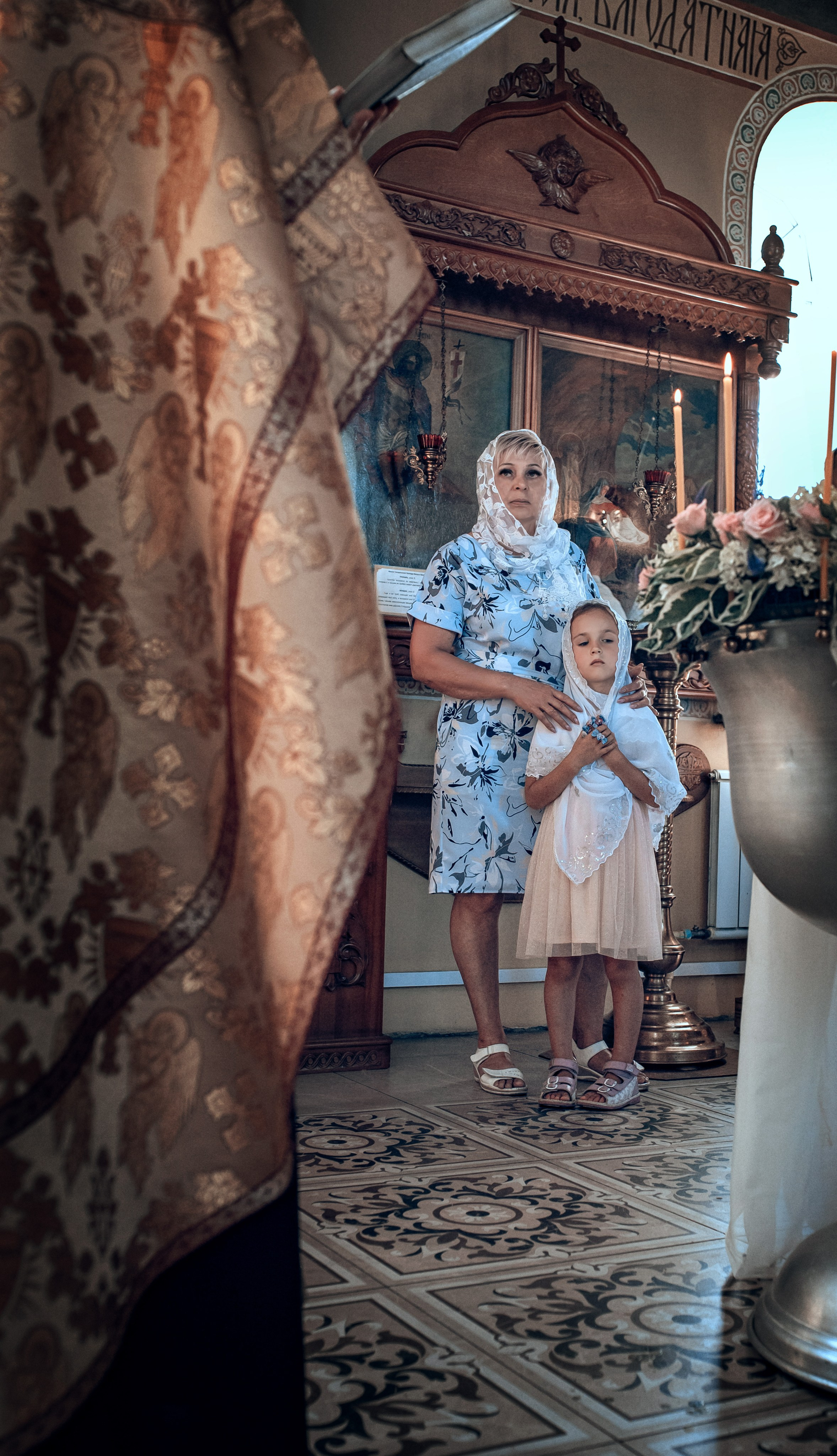 Съемка таинства крещения в Красноярске. Фотографы крещения/венчания  Красноярск Татьяна и Вячеслав Переваловы