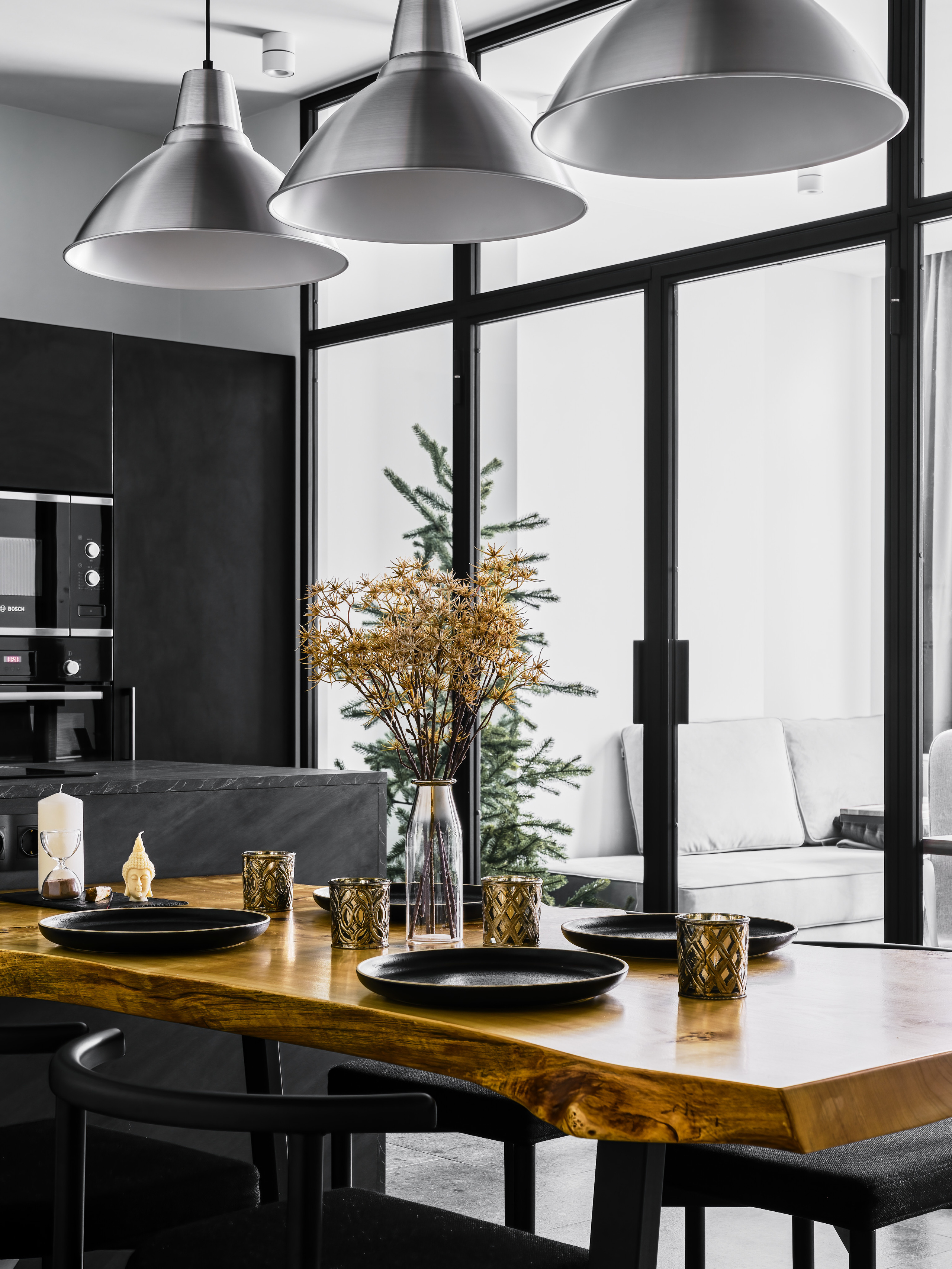 Пентхаус в Краснодаре (дизайнеры Андрей Нелень, Екатерина Проскурякова, стилист Алина Нелень, интерьерный фотограф Сергей Денисенко)