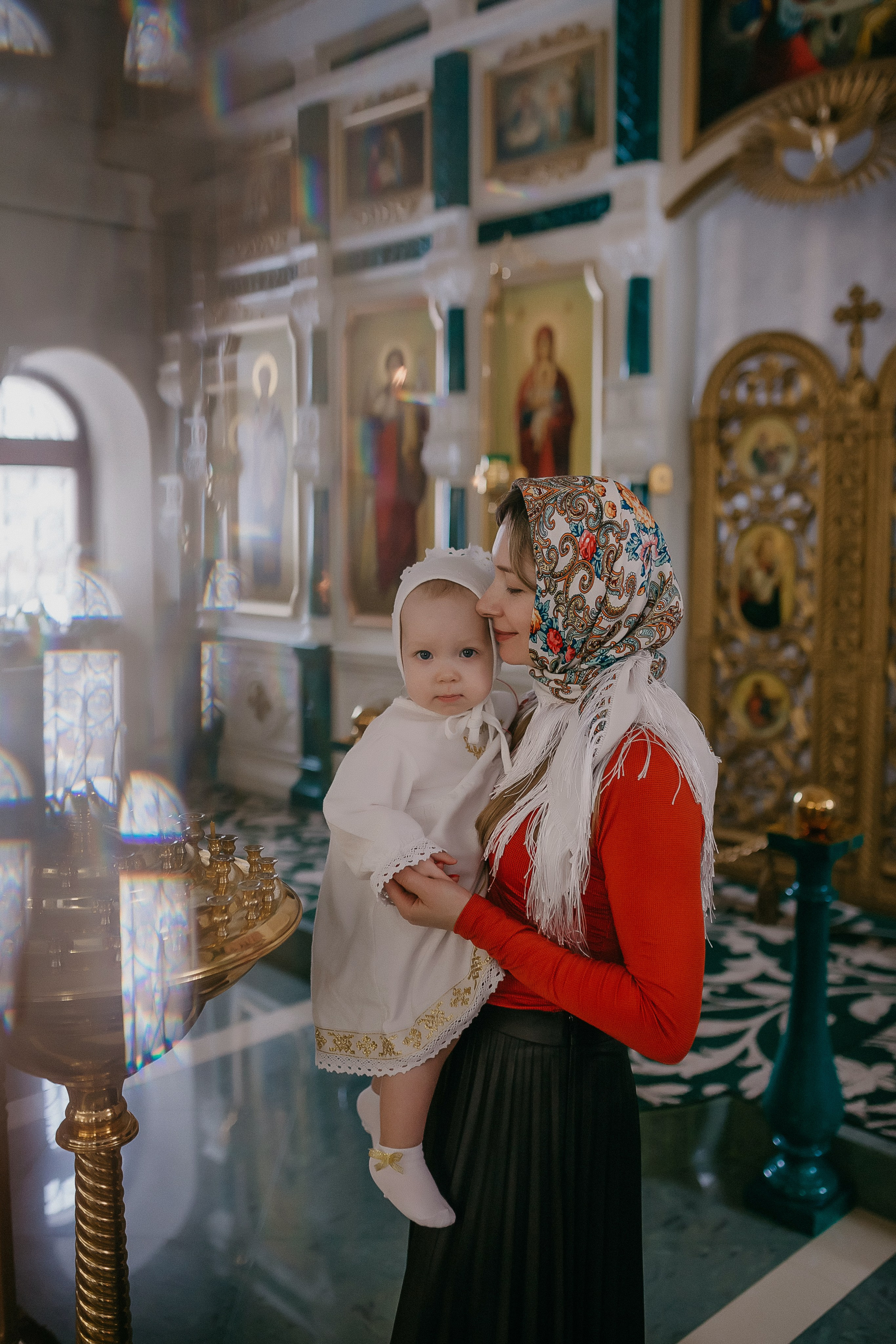 Крещение Ксении. Храм Симеона Верхотурского п.Барсово. Семейный фотограф в Сургуте
